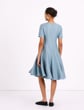 Petite Linen-Viscose Princess Seam Fit & Flare Dress