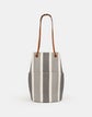 Striped Linen 8 Knot Convertible Backpack—Large
