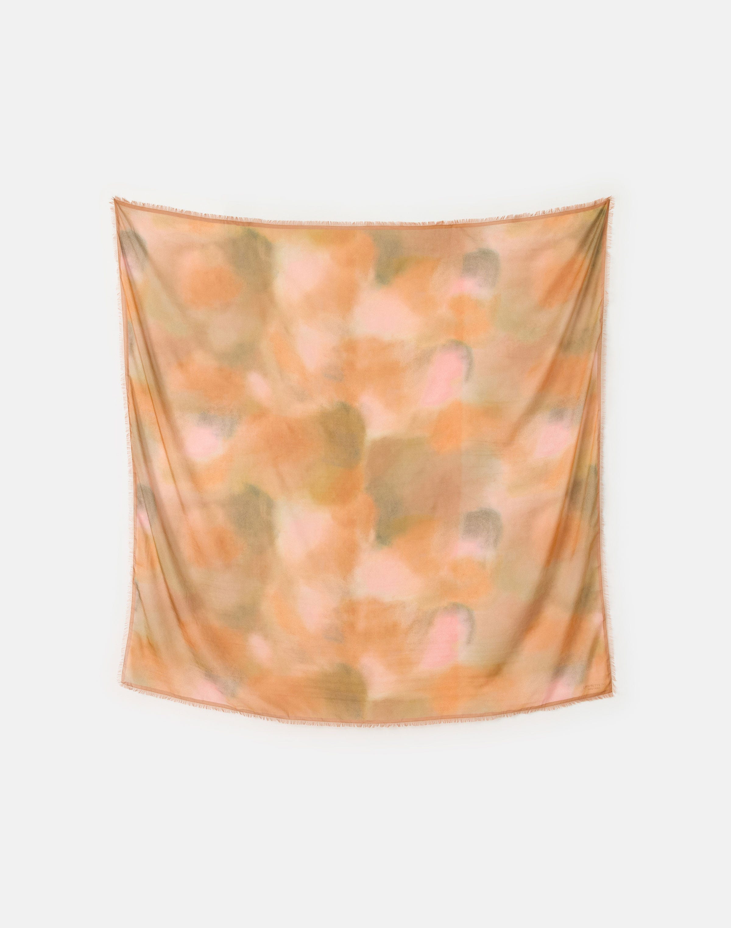 Pastel Blend Print Cotton-Silk Scarf