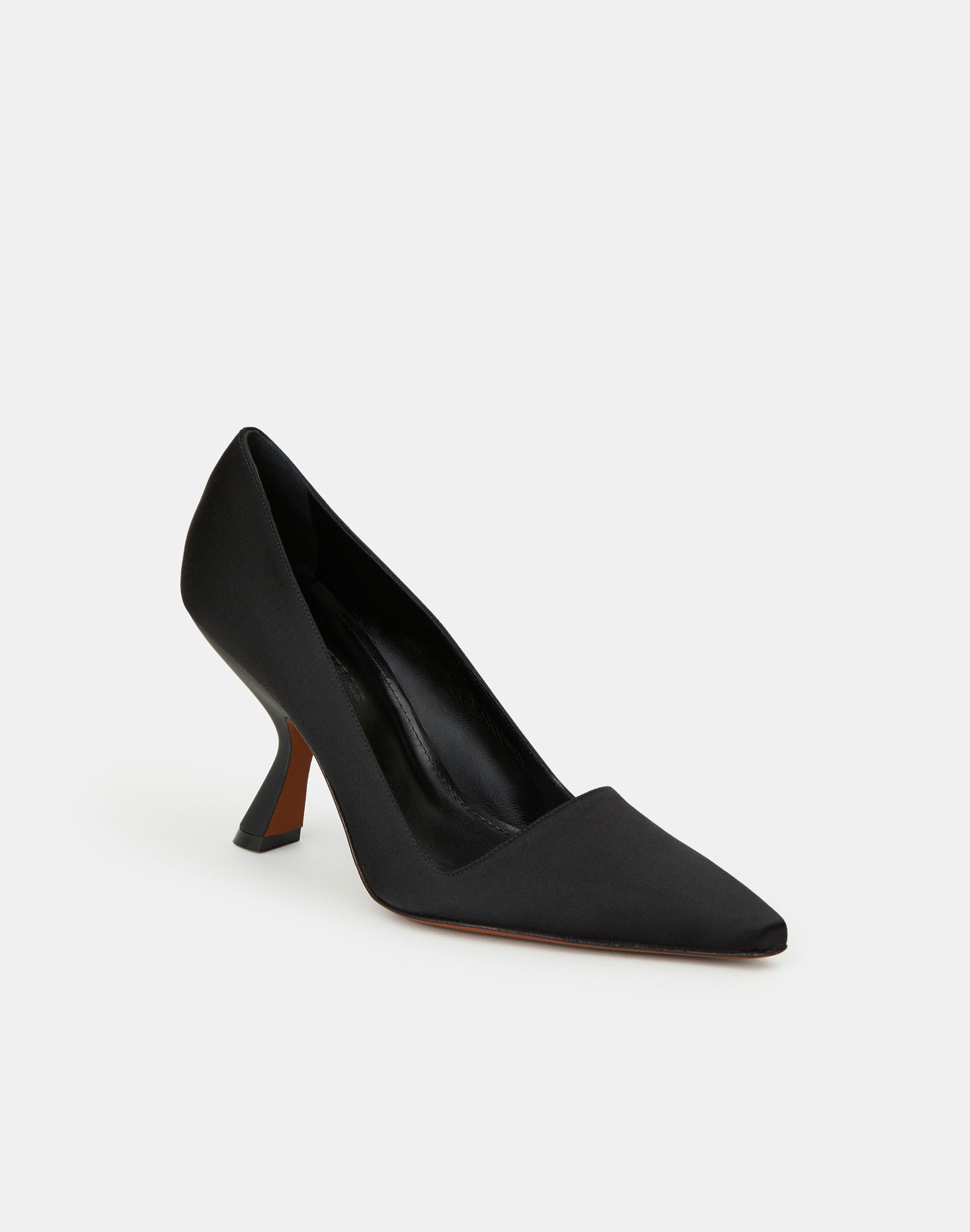 Satin High Heeled Pump