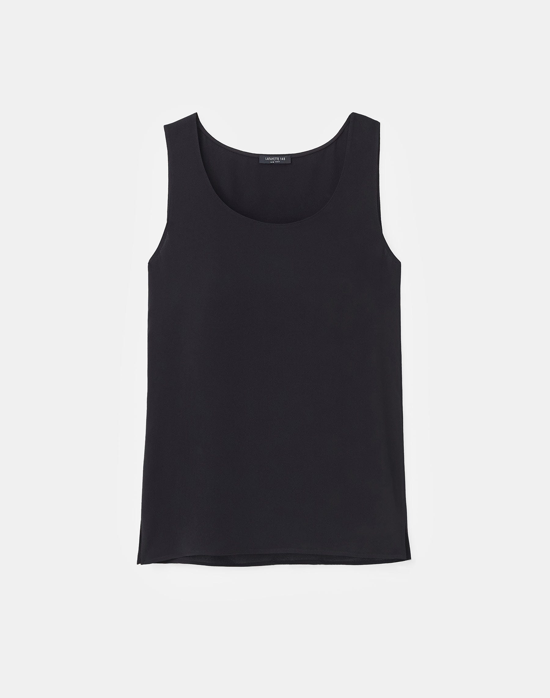 Petite Silk Double Georgette Sleeveless Blouse