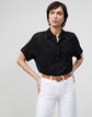 Mavis Shirt In Refined Italian Zevron Jacquard