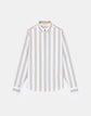 Wide Stripe Cotton Poplin Shirt