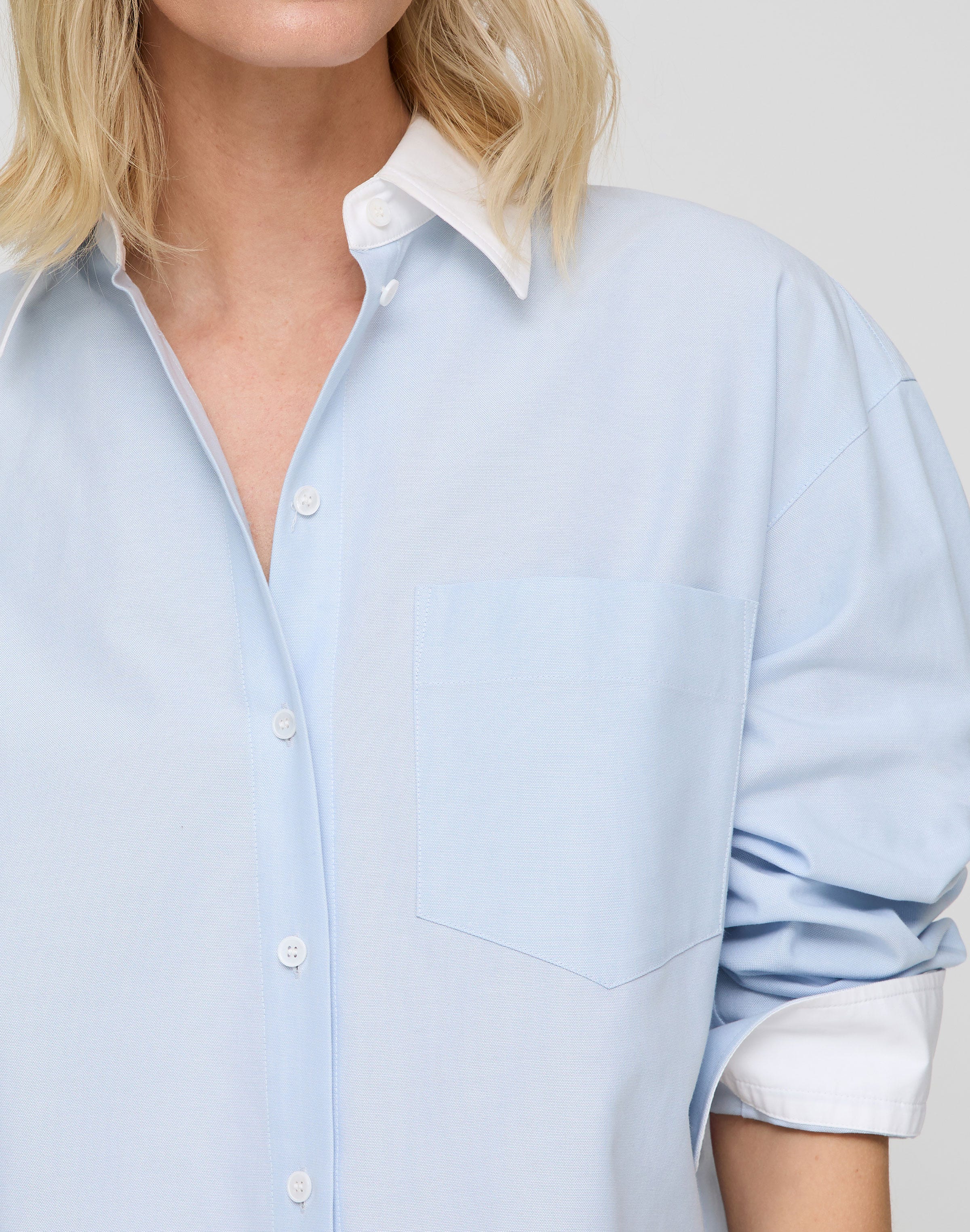Cotton Oxford Oversized Water Mill  Shirt