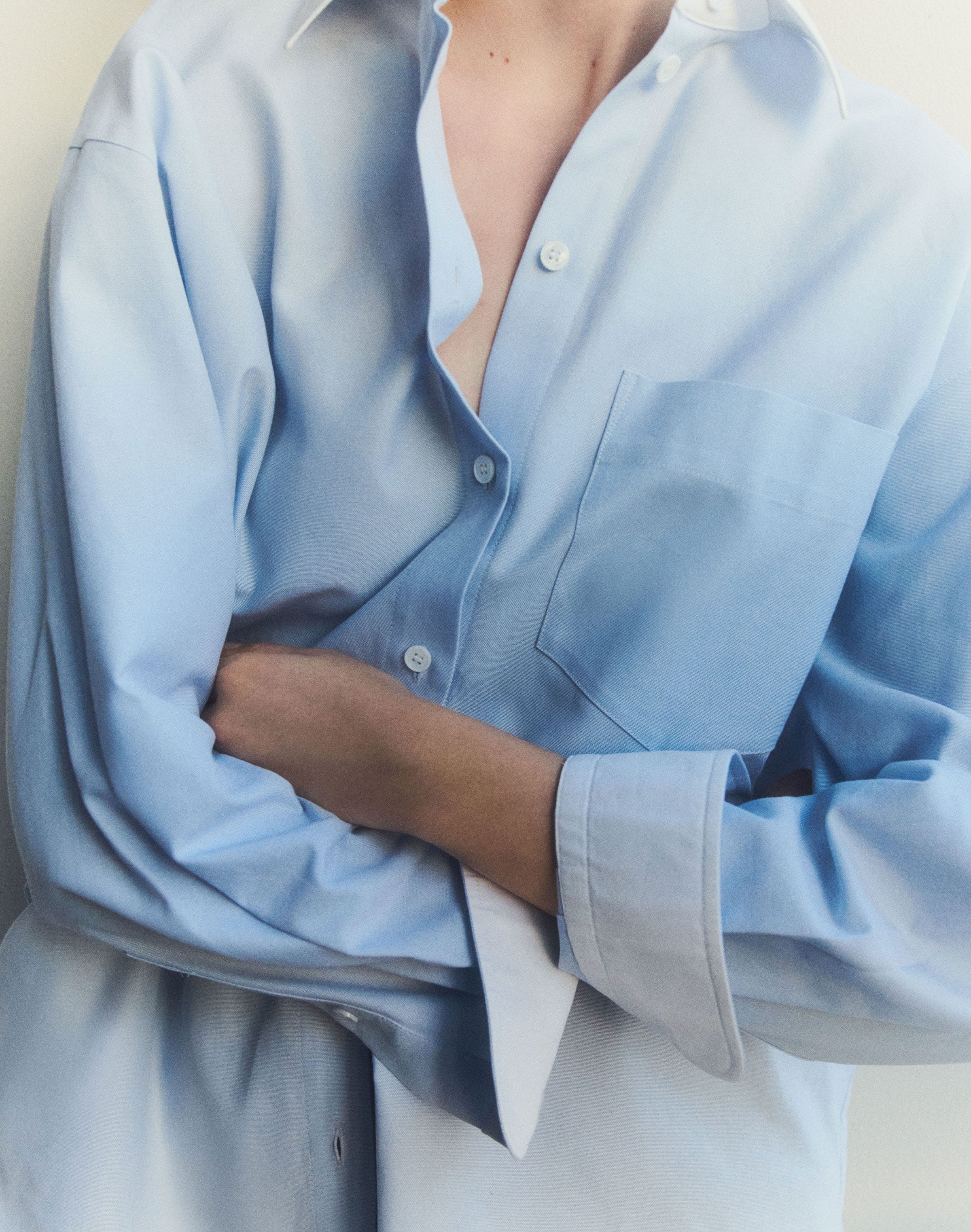 Cotton Oxford Oversized Water Mill  Shirt