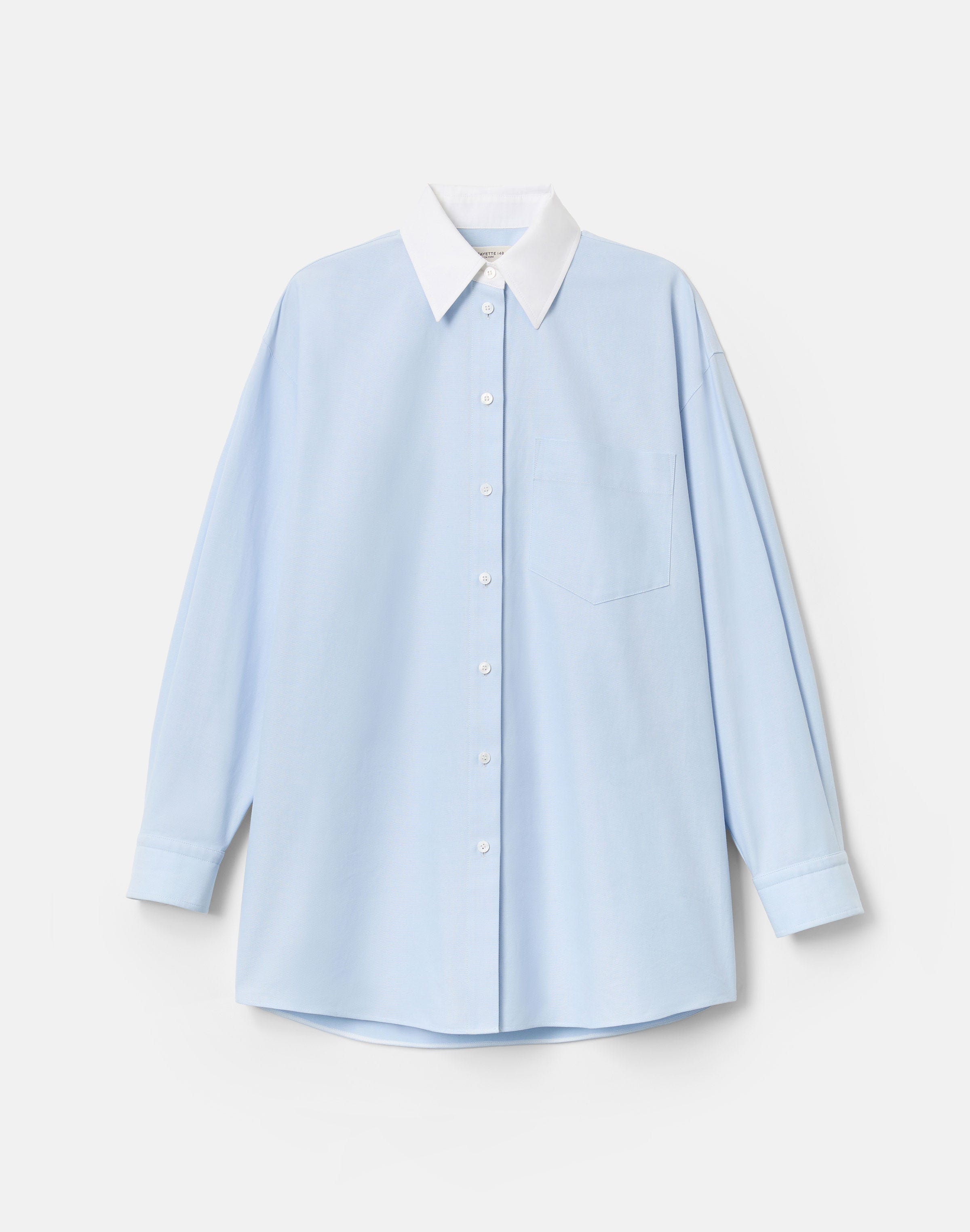Cotton Oxford Oversized Water Mill  Shirt