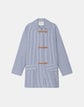 Railroad Stripe Cotton-Linen Jacket
