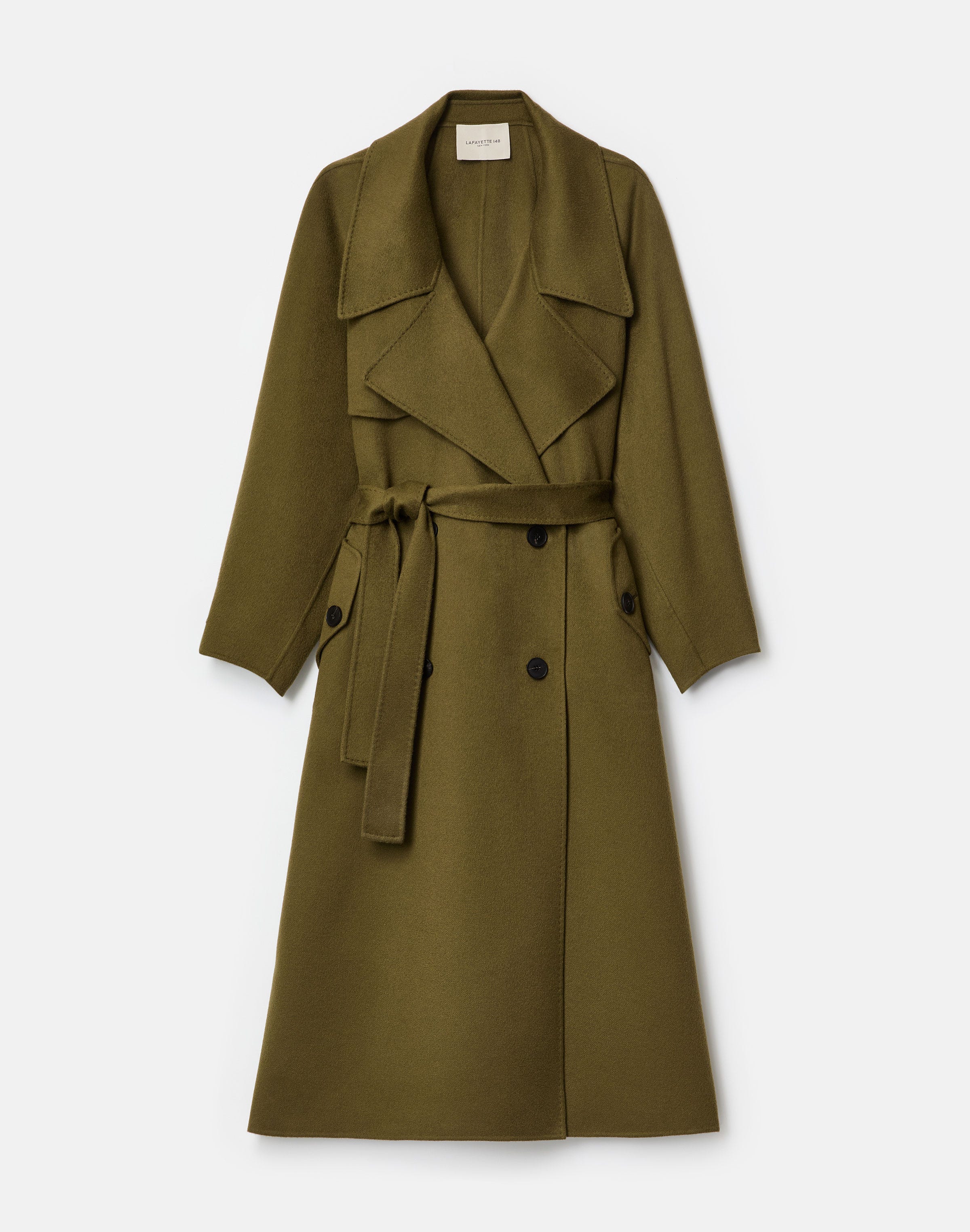 Cashmere Belted Oversized Trench Coat