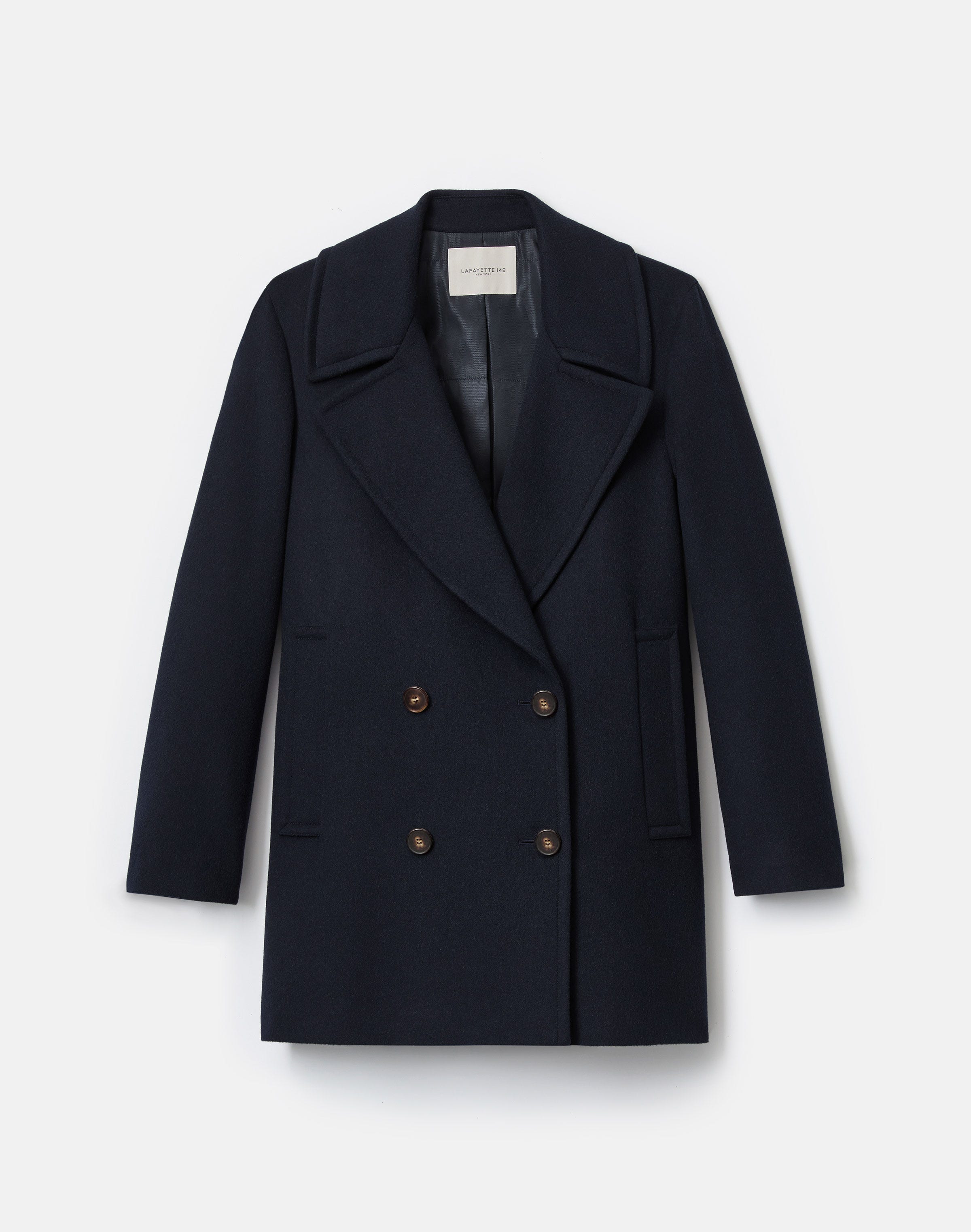 Camel Hair Double Breasted Peacoat