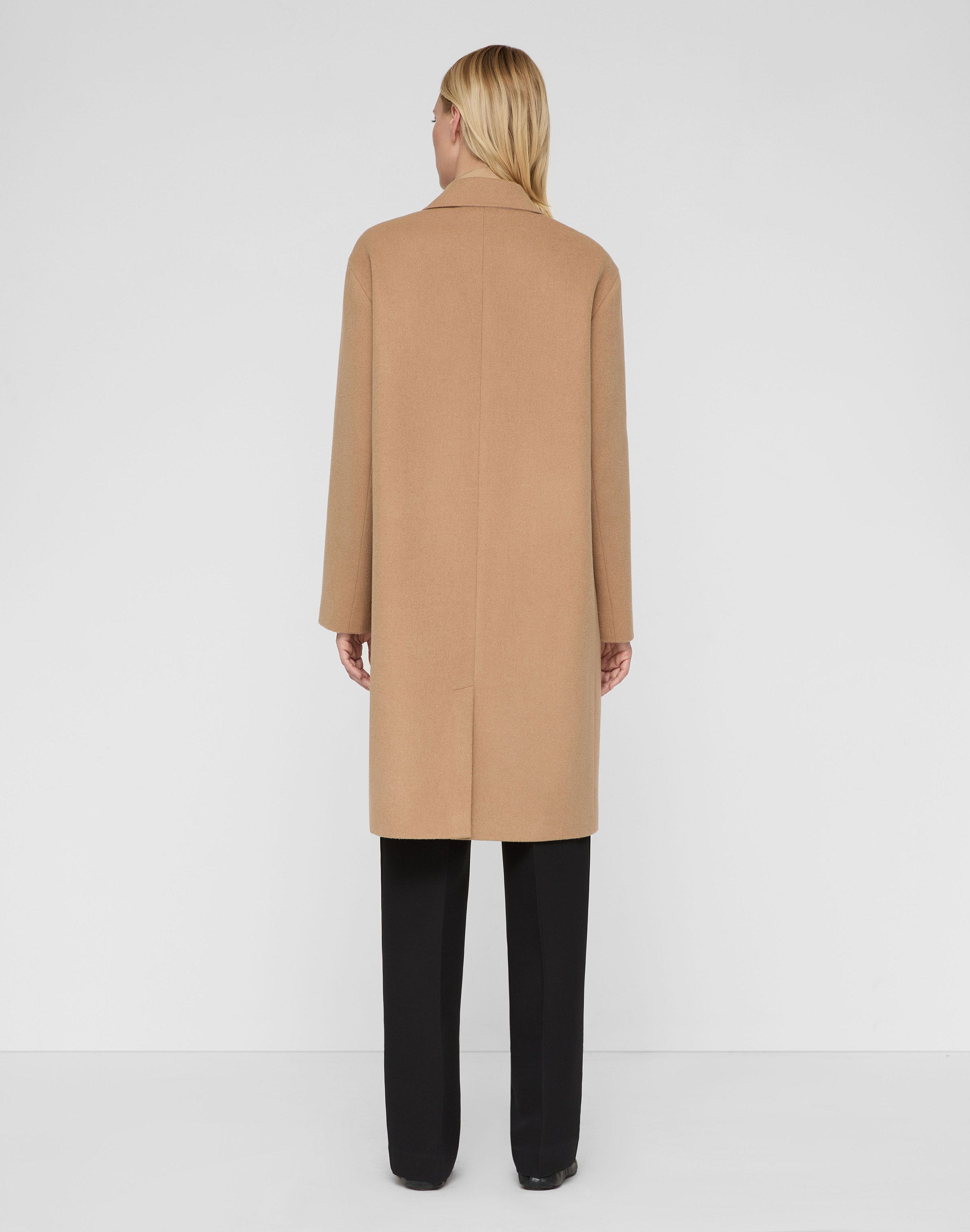 Camel Hair Three Button Coat