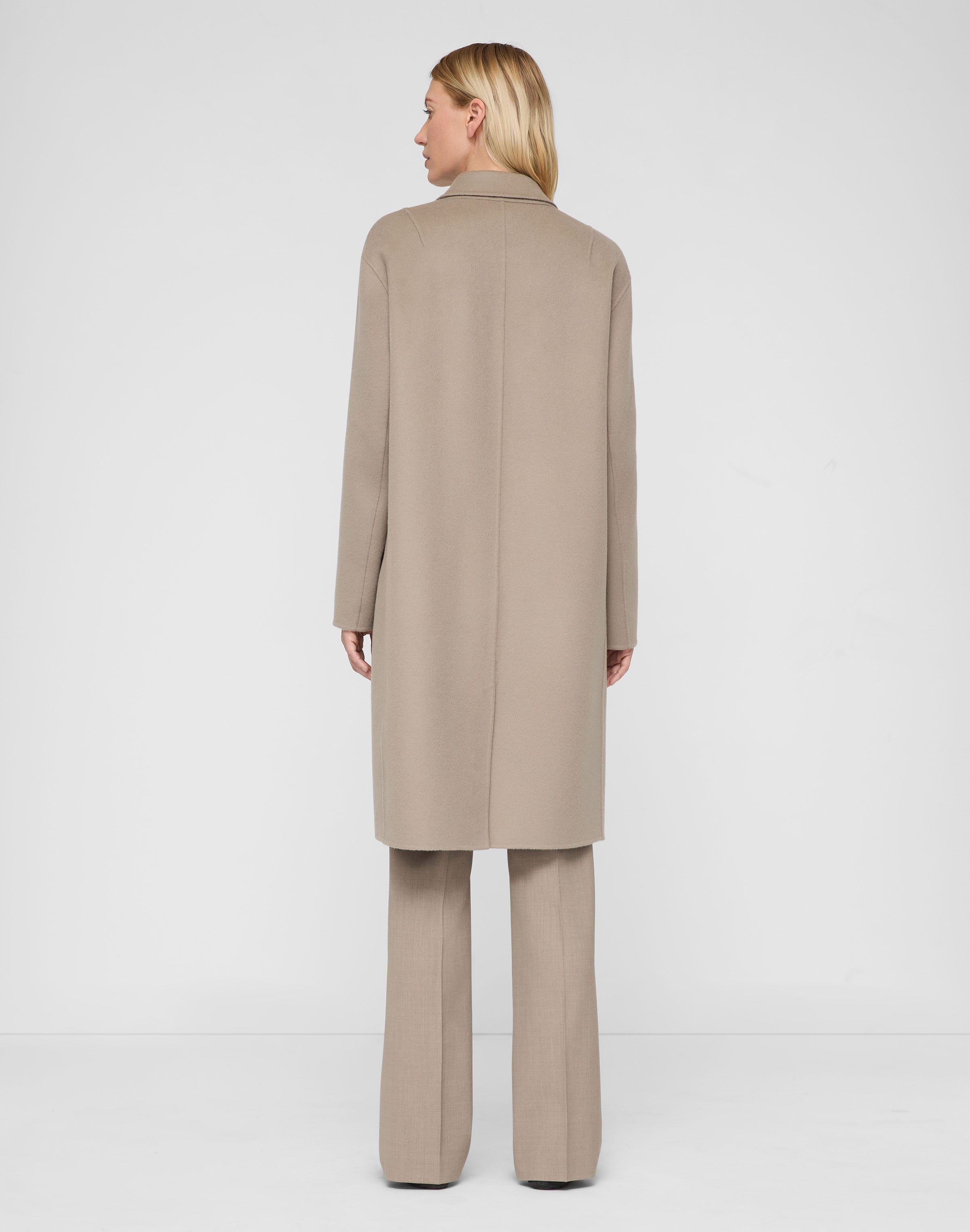 Wool-Cashmere Double Face Double Breasted Coat