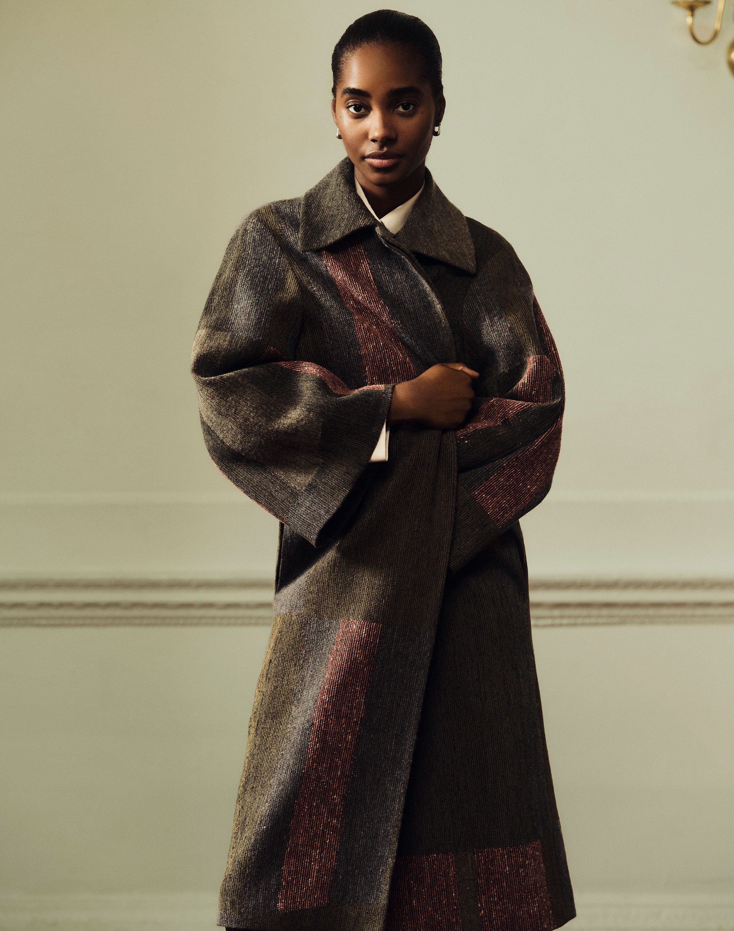 Fragment Jacquard Car Coat