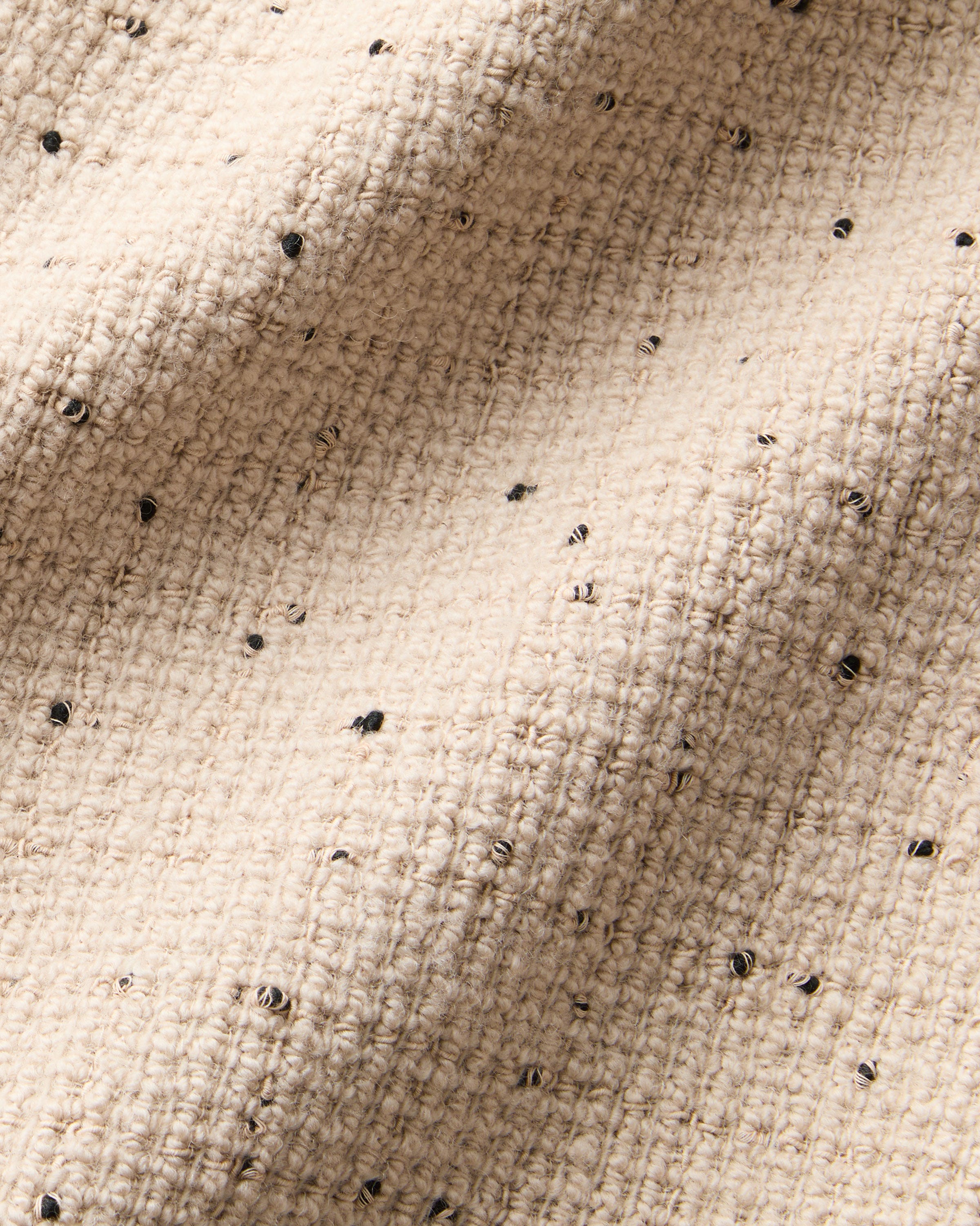 Wool Bouclé Speckled Tweed Coat
