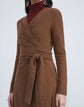 Irelyn Wrap Dress In Finespun Italian Wool-Cashmere