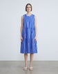 Beach Stripe Print Linen-Viscose Dress