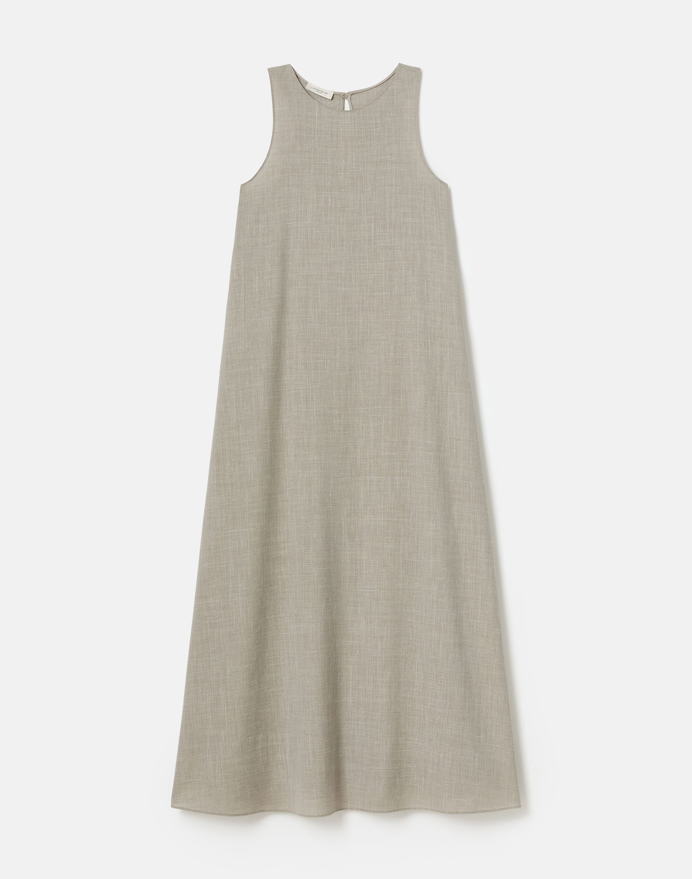 Tropical Wool-Silk Racerback Patio Dress