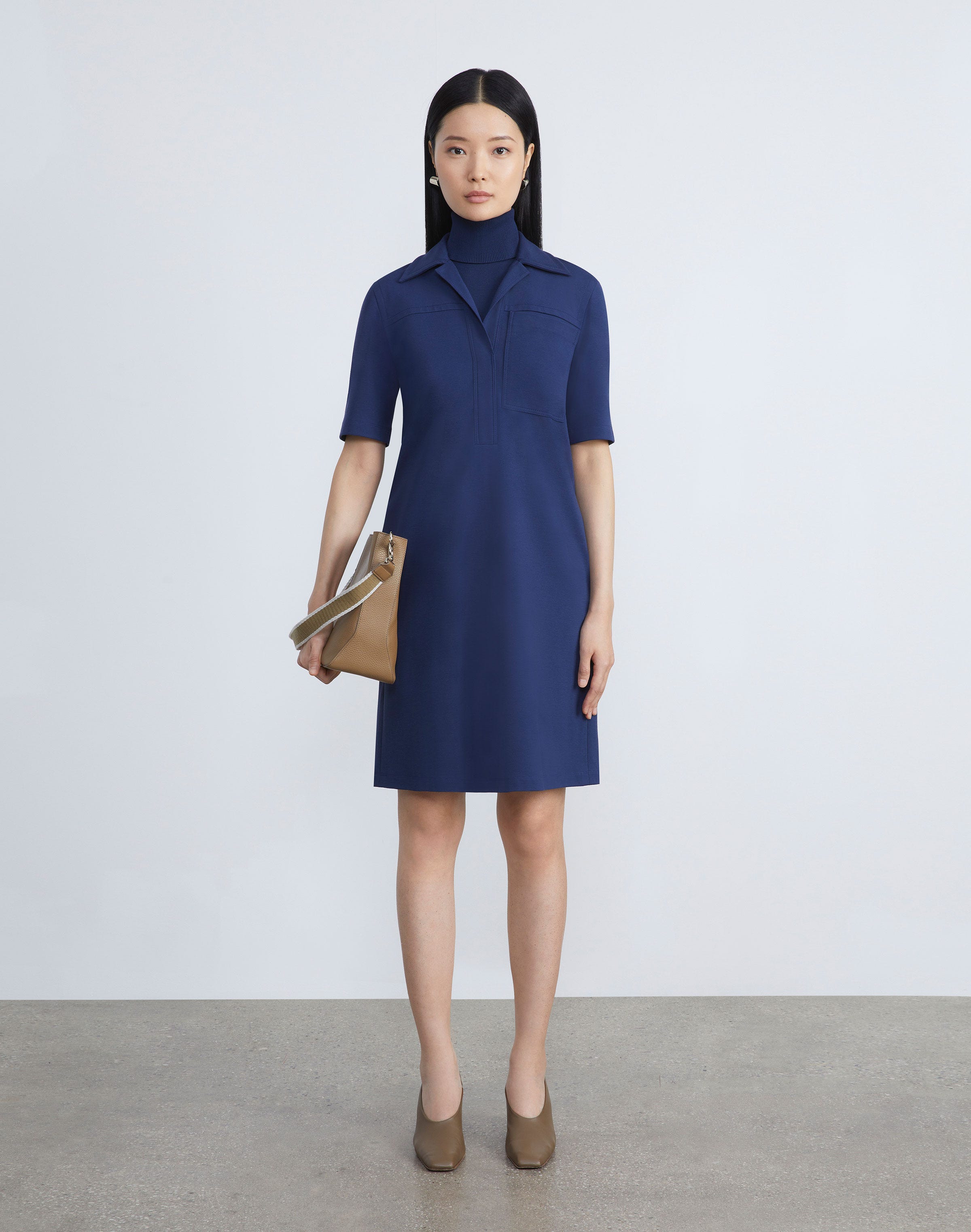 Regenerated Punto Milano Popover Dress