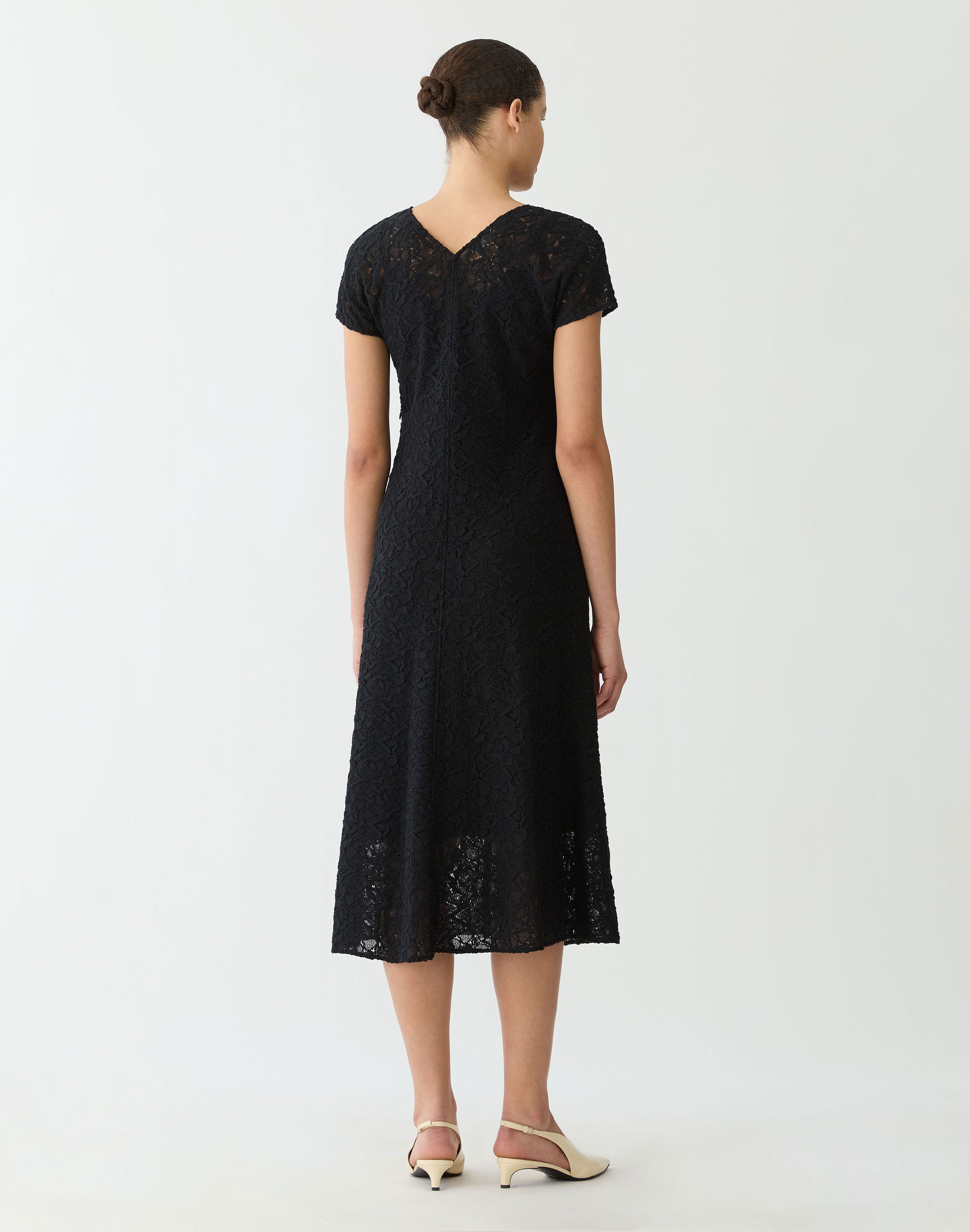 Soutache Cotton A-Line Dress