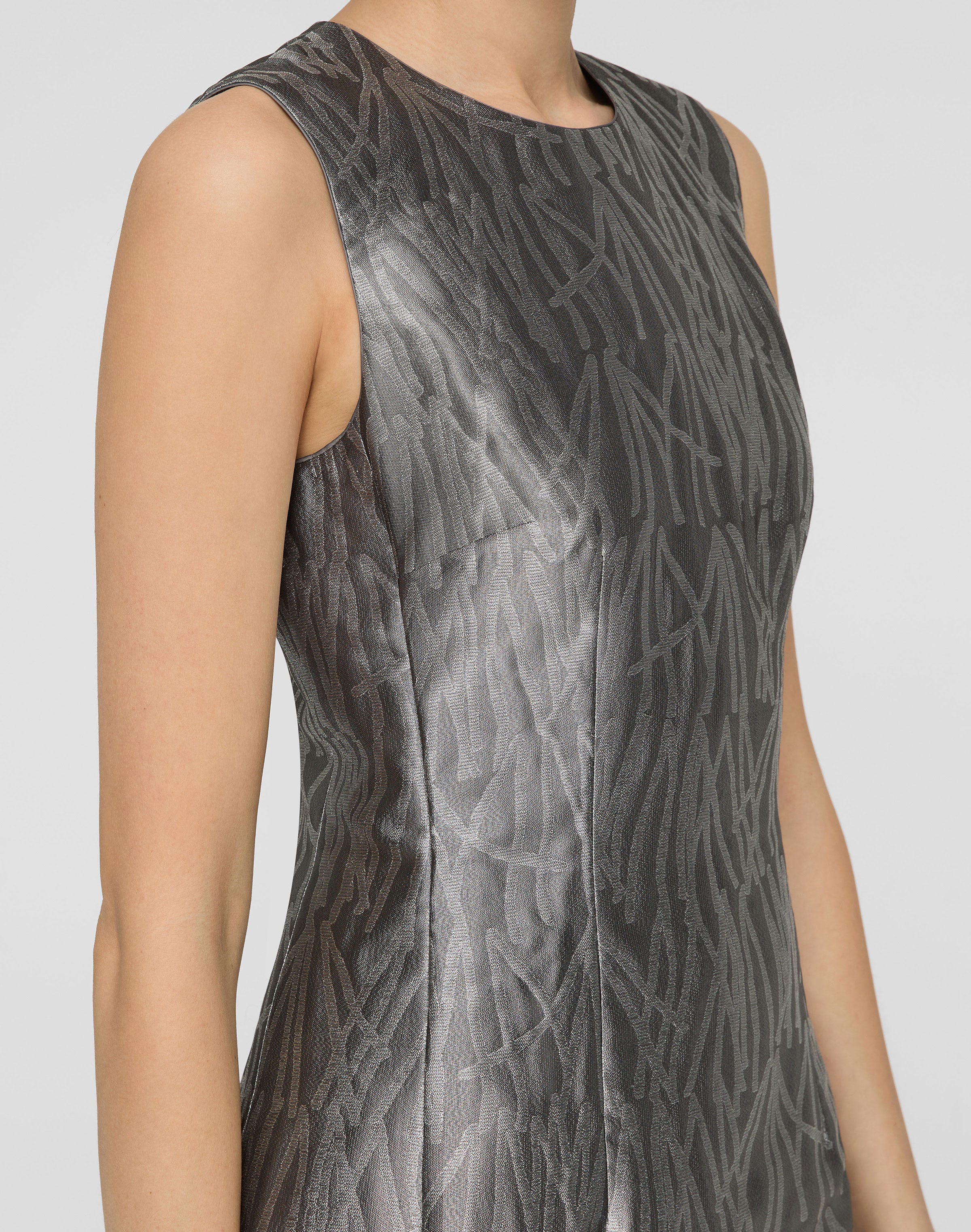 Tassel Jacquard Sheath Gown
