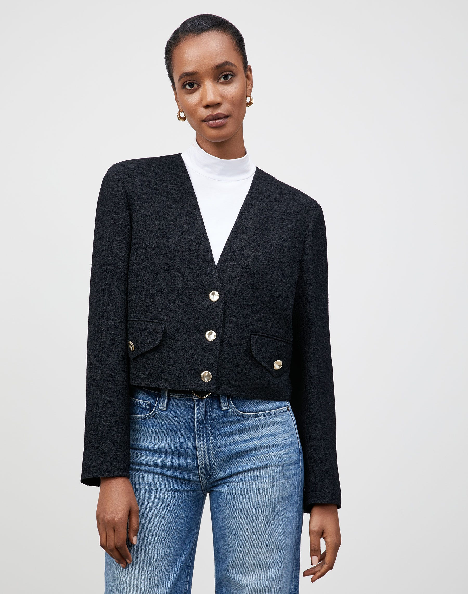 Italian Crepe BouclÉ Edie Jacket