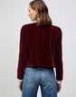 Plus-Size Plush Cotton Velvet Scarlet Jacket