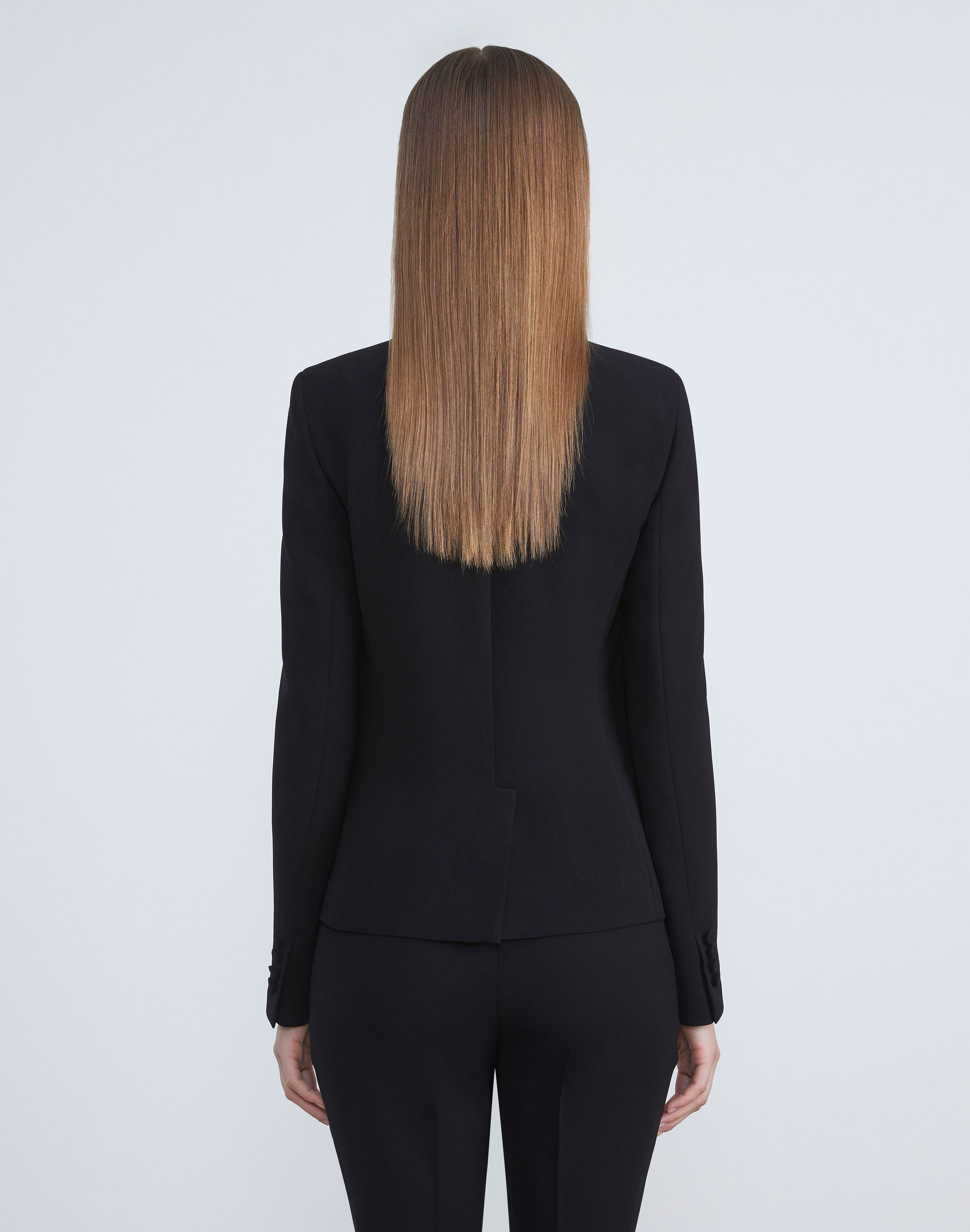 Finesse Crepe Single Button Blazer