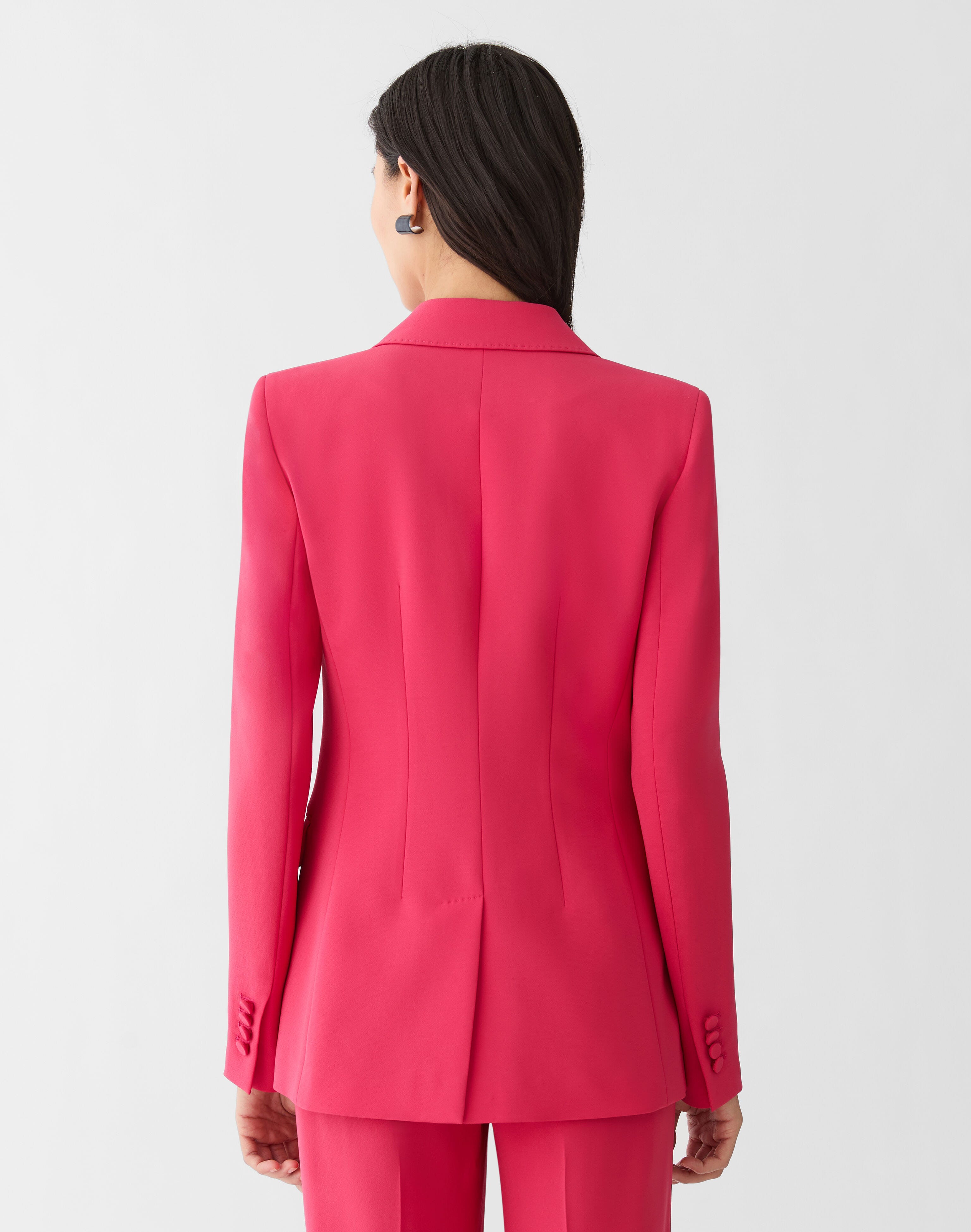 Finesse Crepe Peak Lapel Blazer