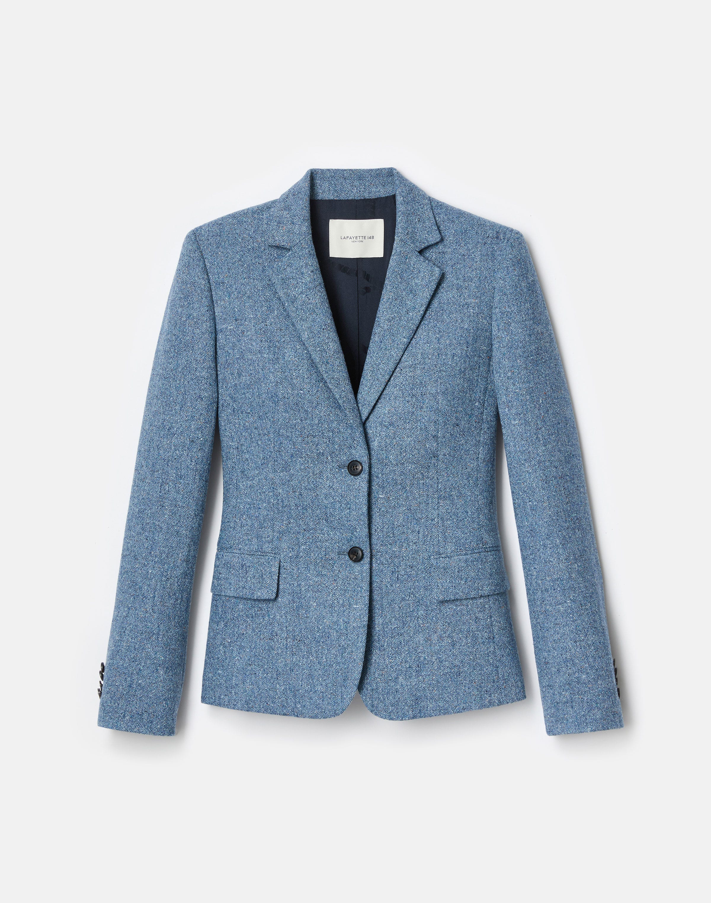 Donegal Tweed Button Fitted Blazer