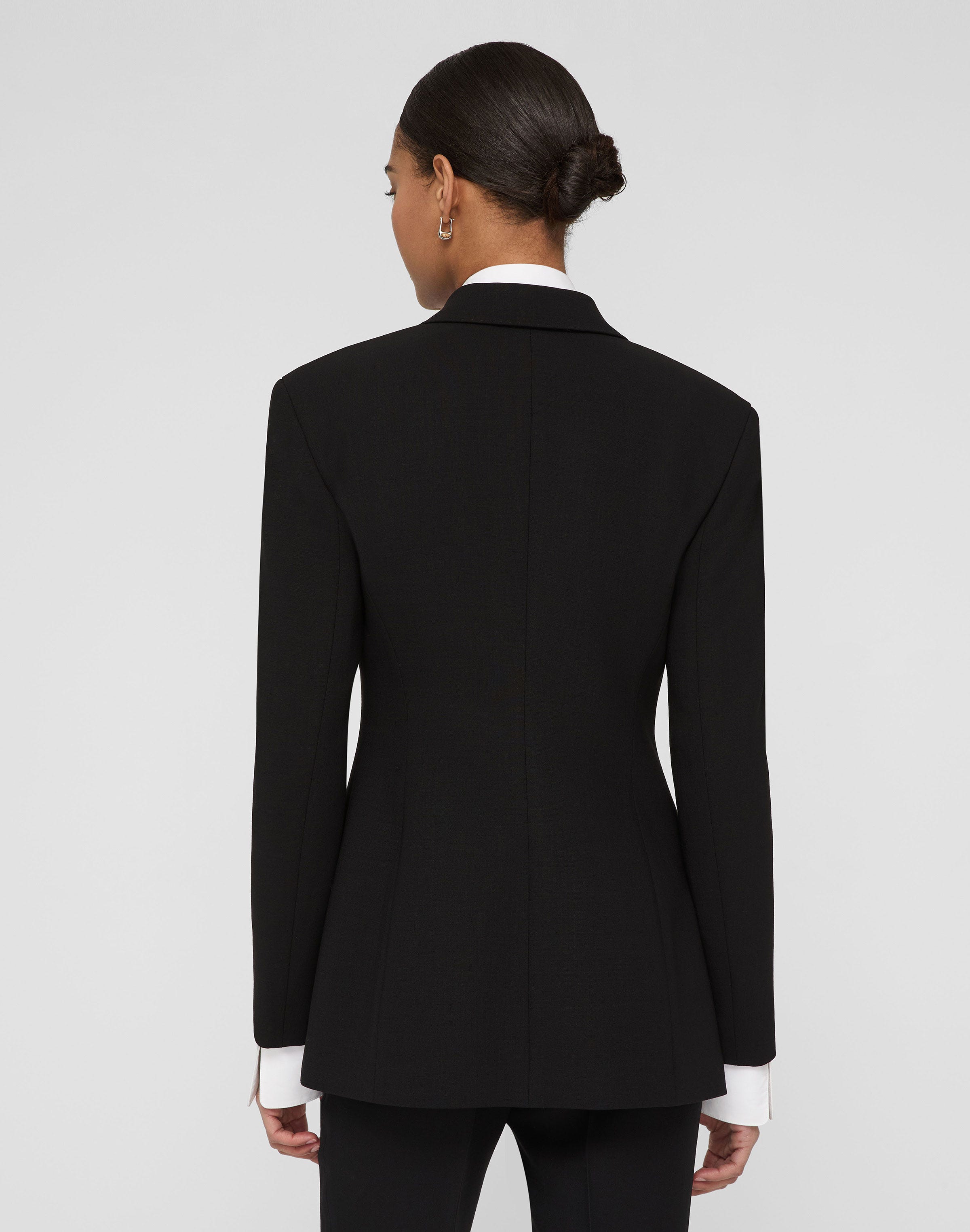 Responsible Wool Double Face Fitted Blazer