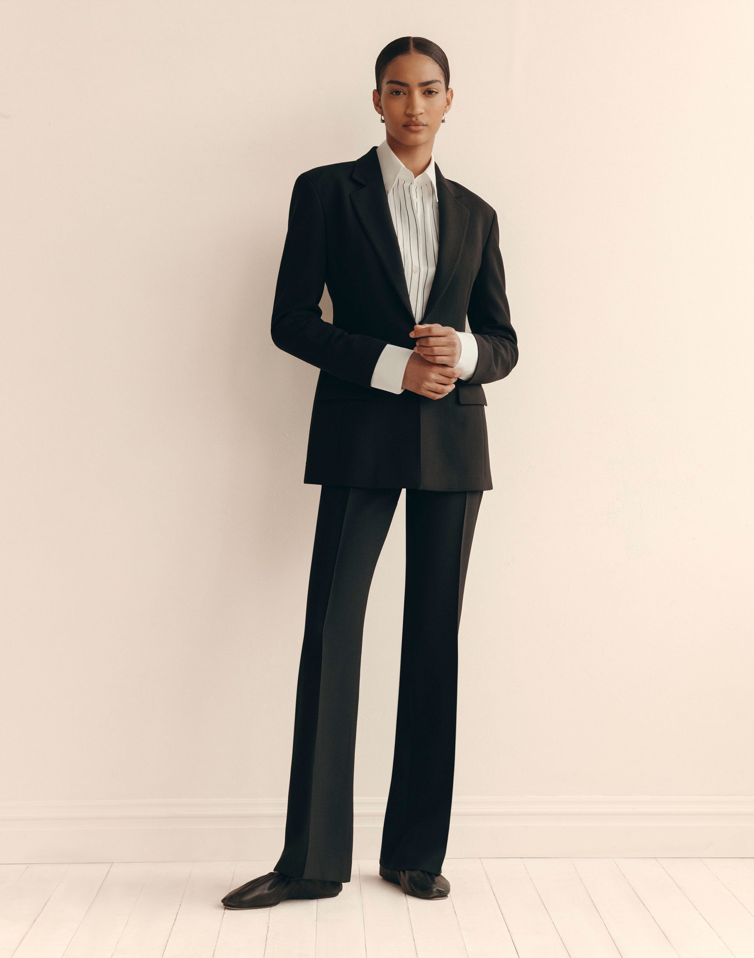 Responsible Wool Double Face Fitted Blazer