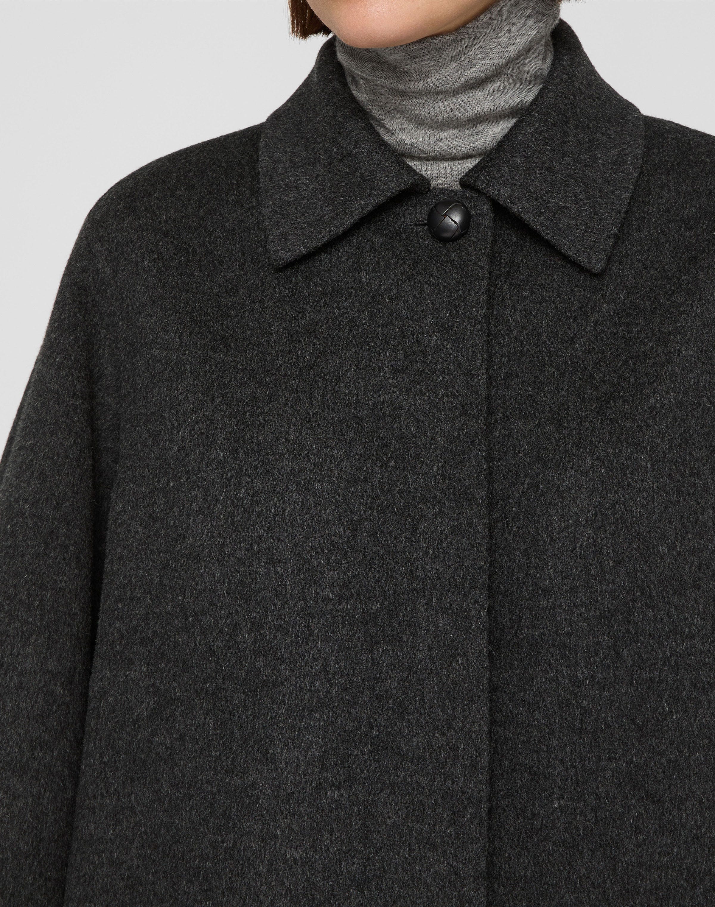 Wool-Cashmere Double Face Cropped Jacket