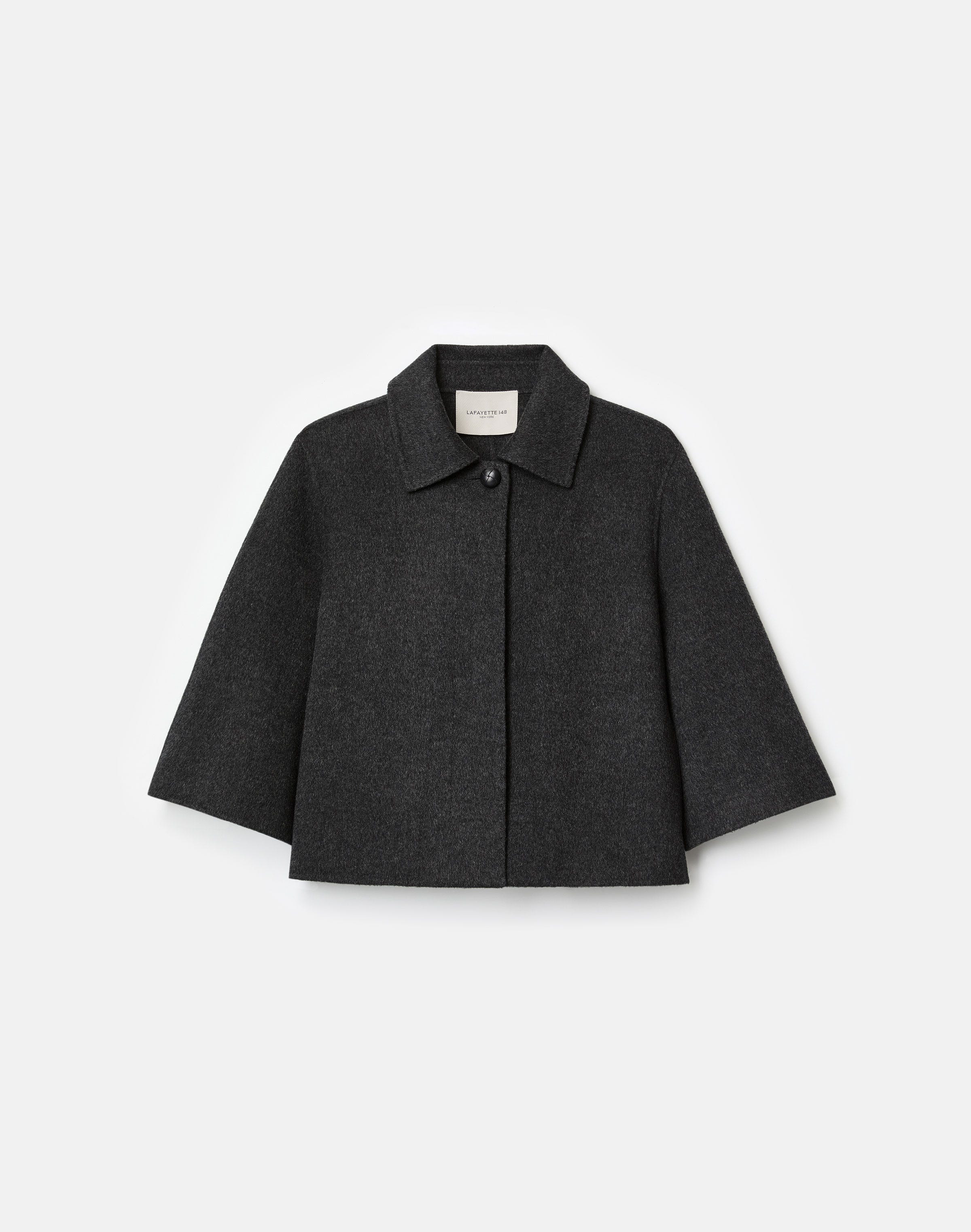 Wool-Cashmere Double Face Cropped Jacket