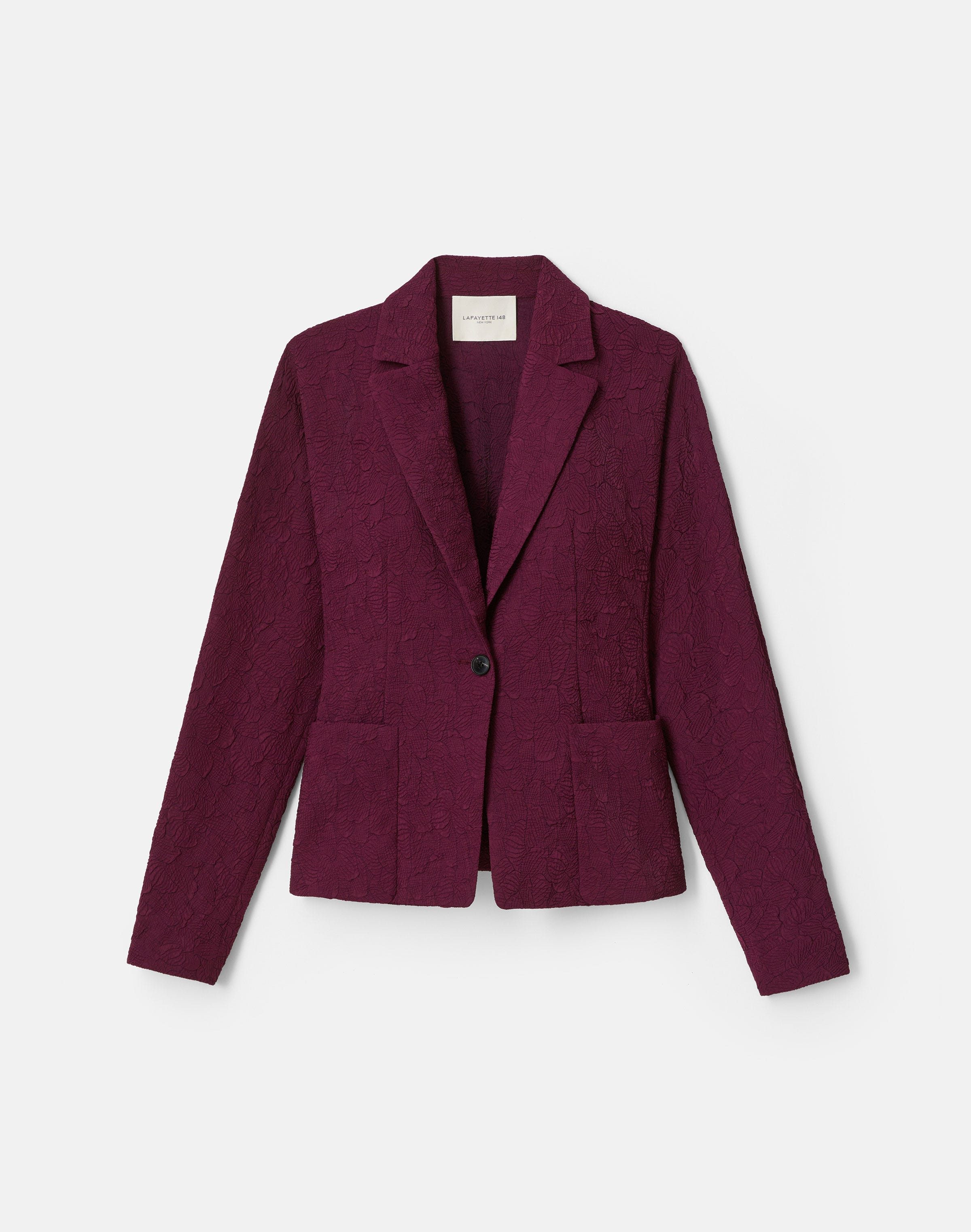 Matelassé Jacquard Pintuck Back Jacket