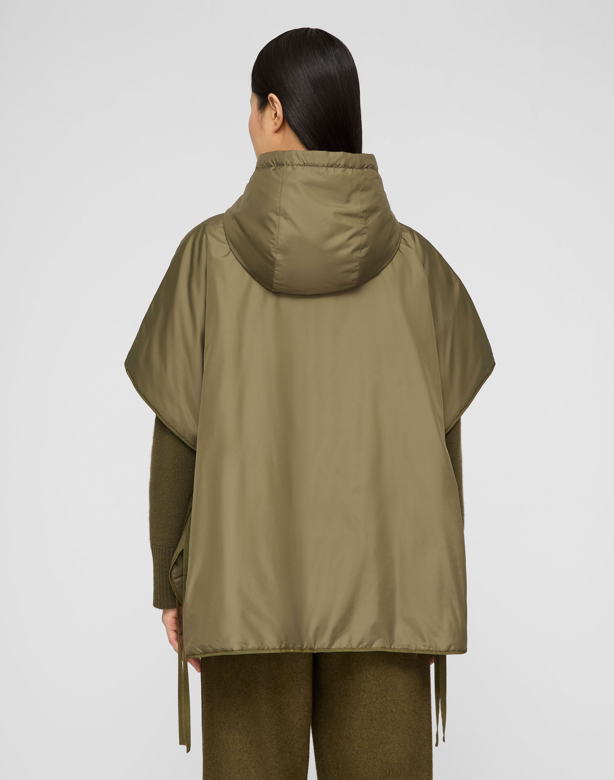 Recycled Tech Hooded Cape