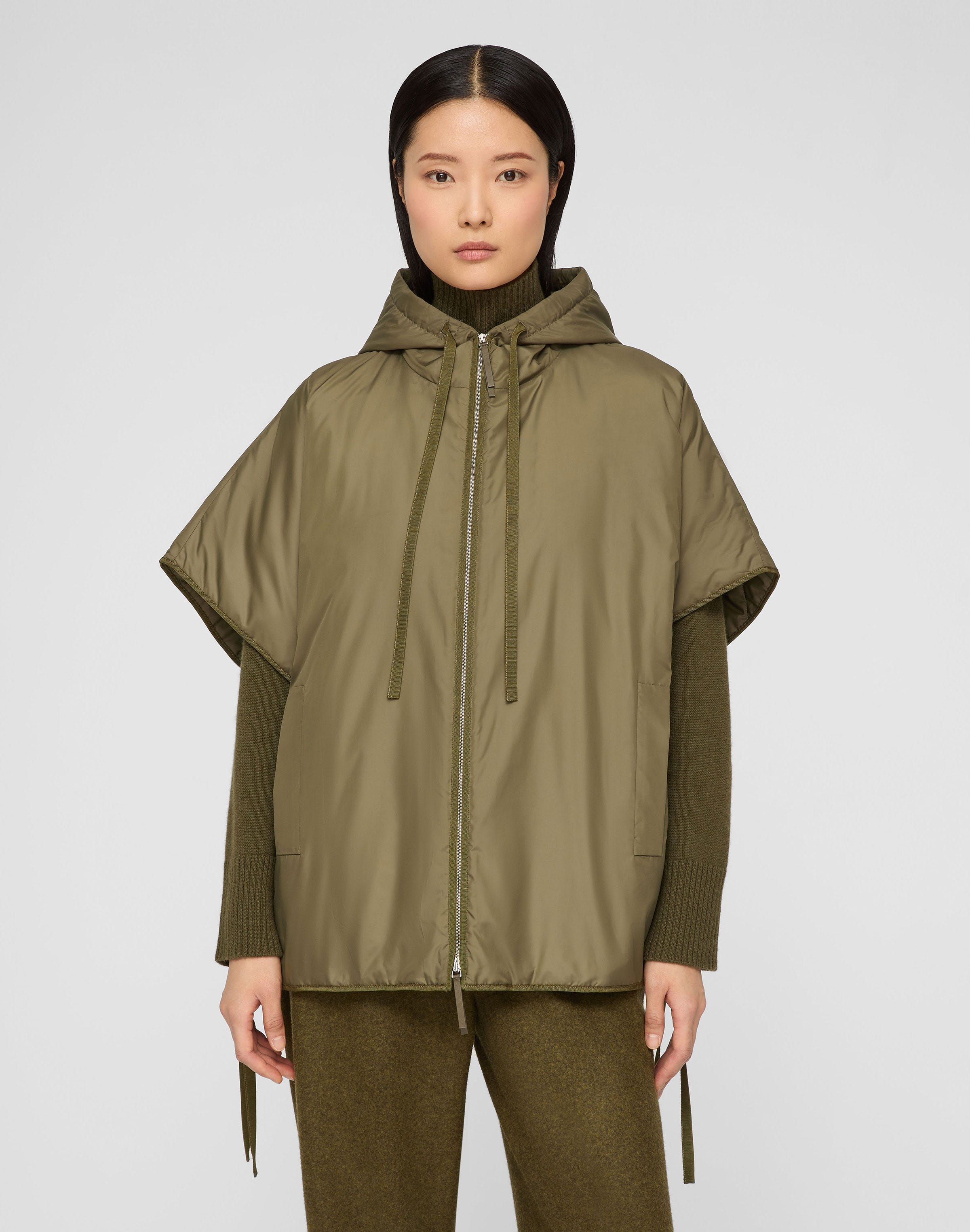 Recycled Tech Hooded Cape