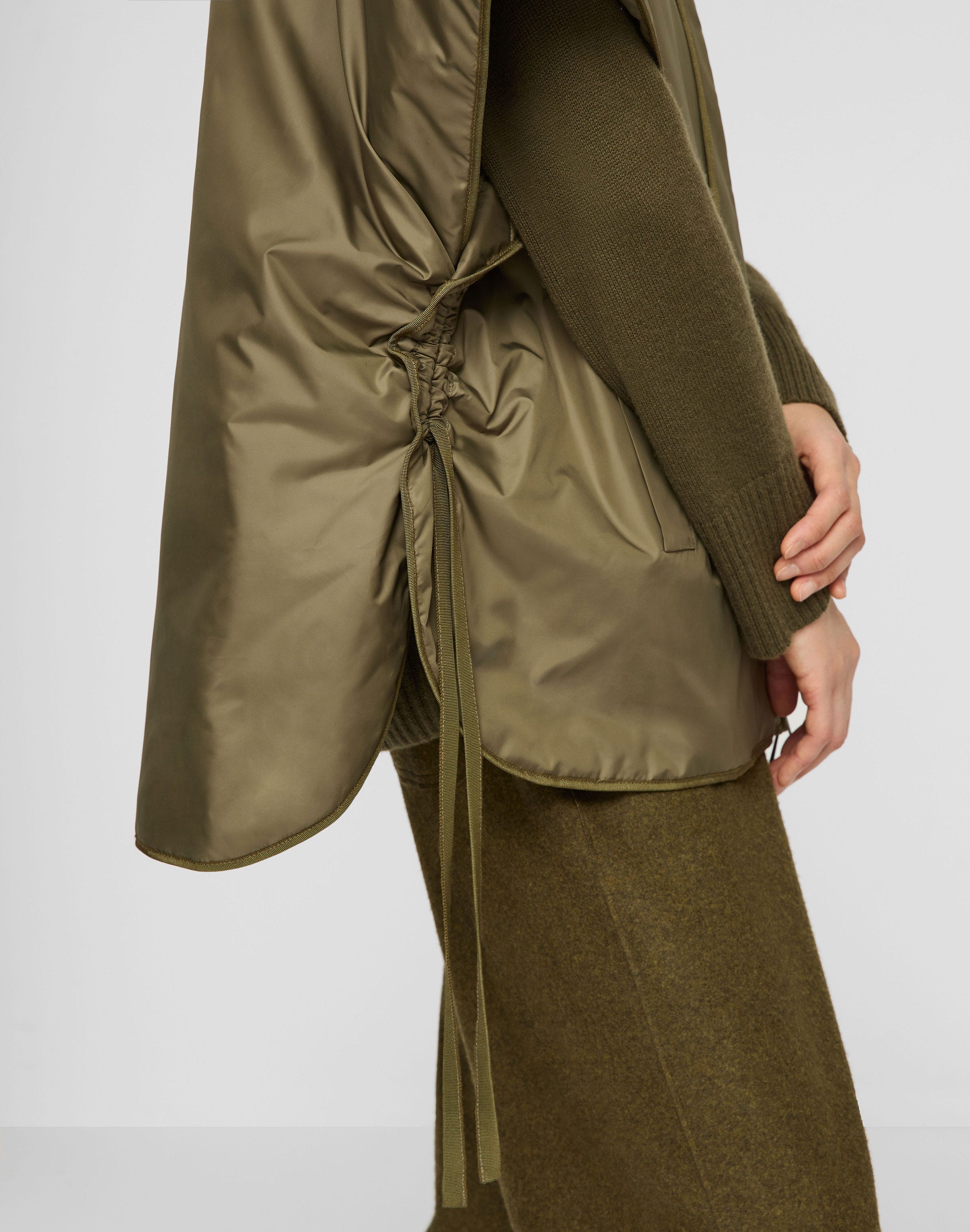 Recycled Tech Hooded Cape