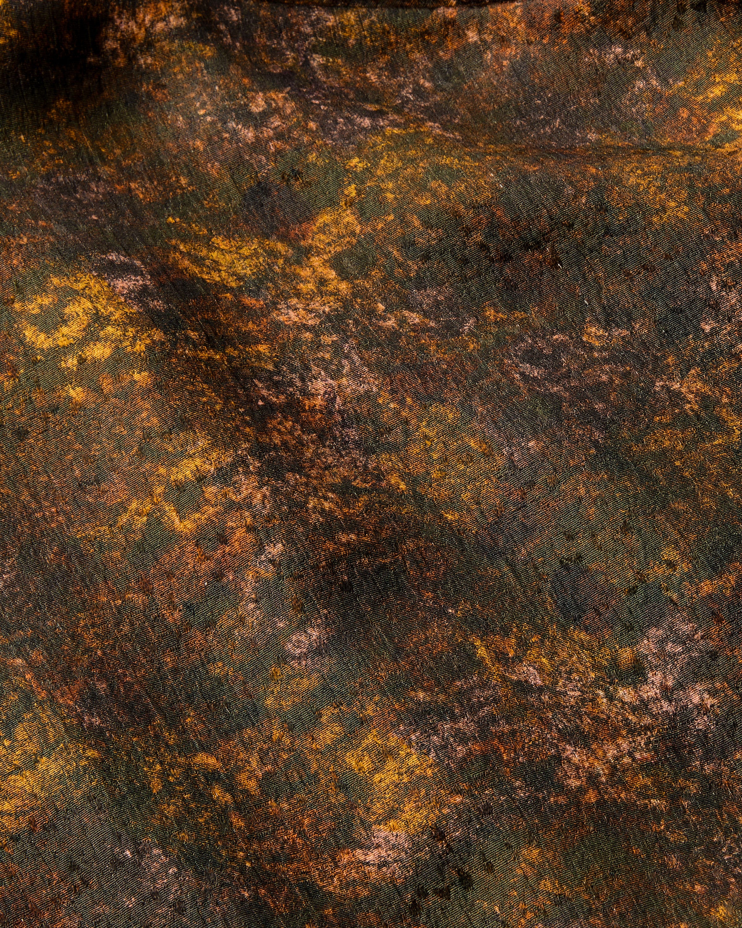 Impression Print Silk-Wool Bomber Jacket