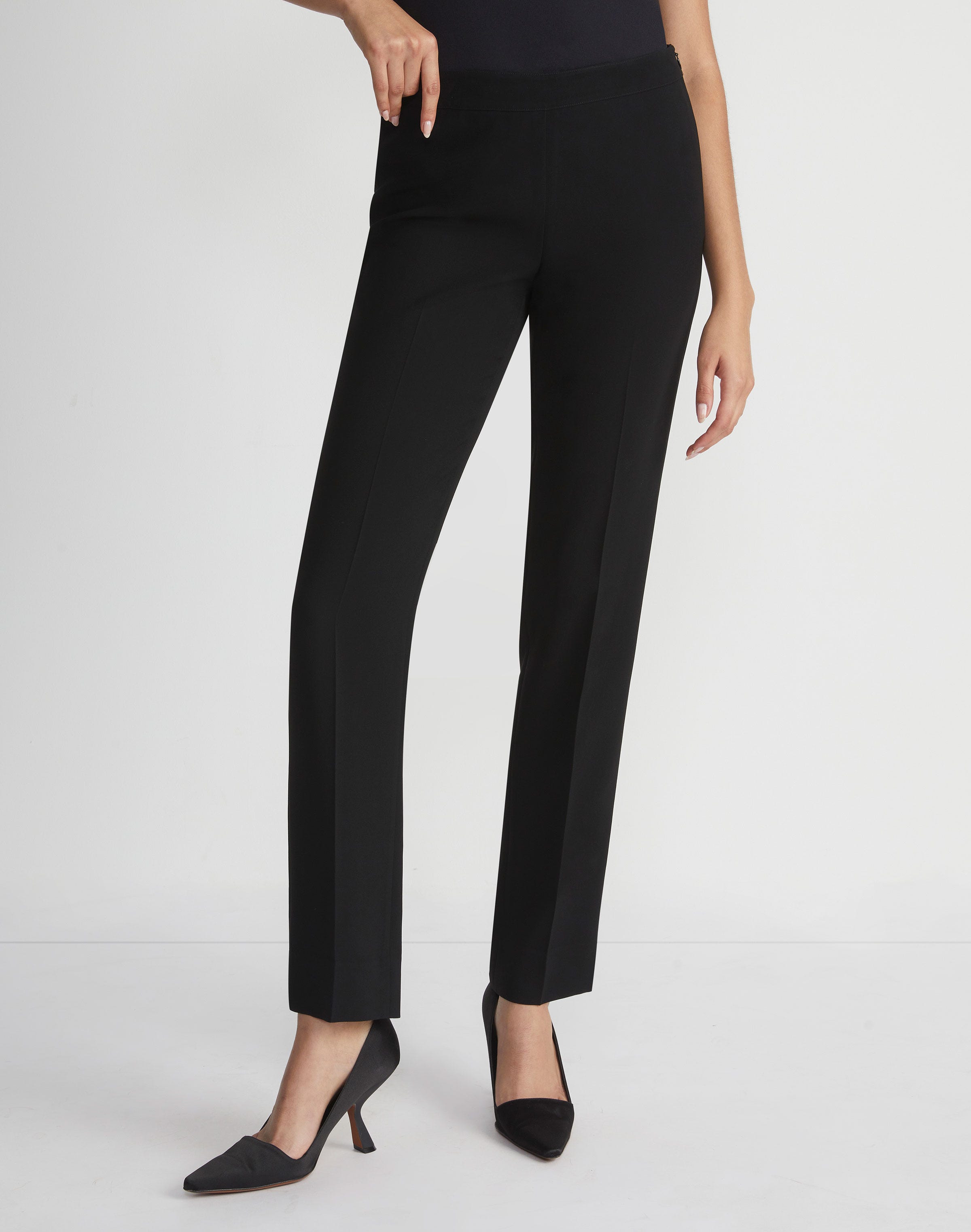 Petite Finesse Crepe Bleecker Pant
