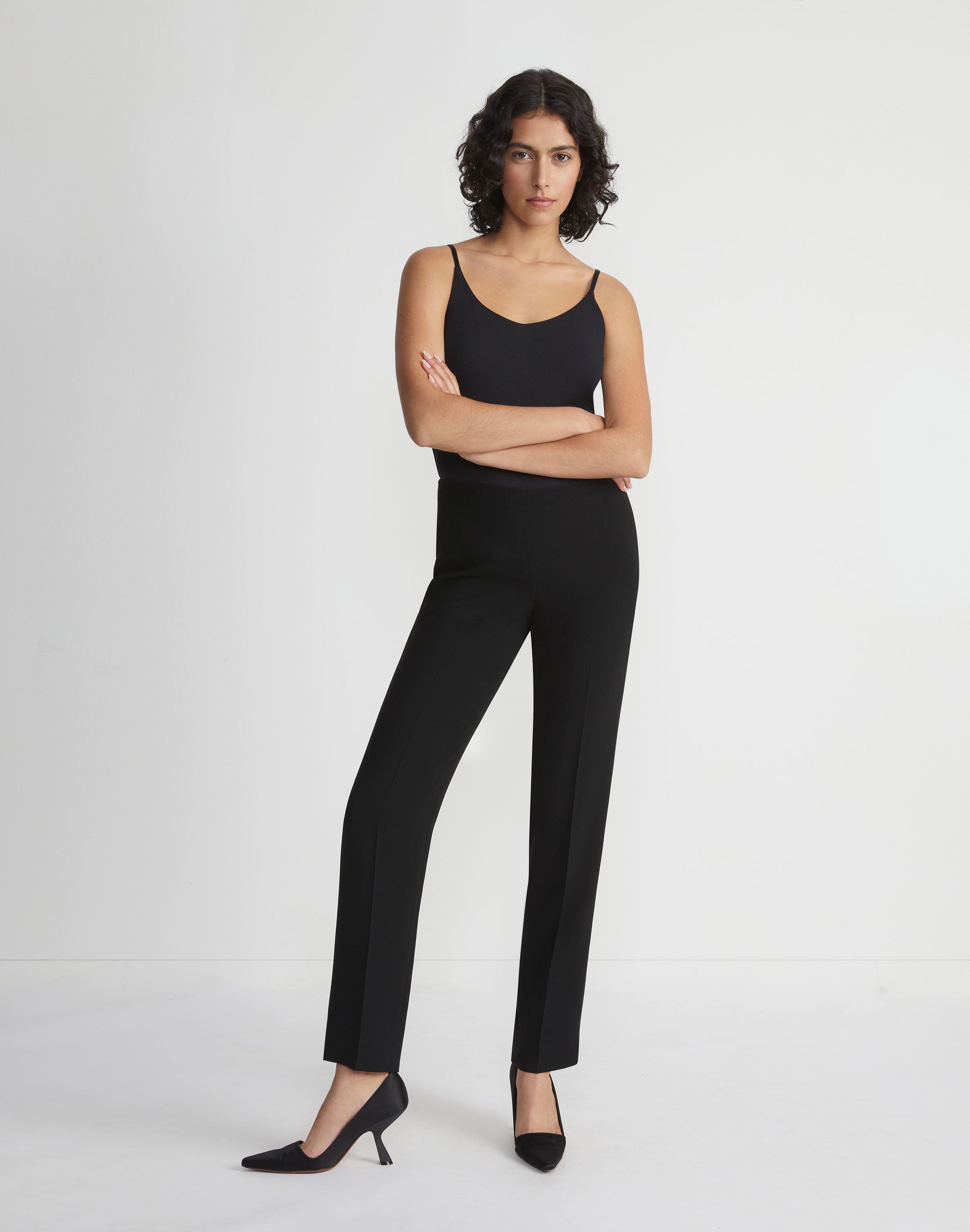 Petite Finesse Crepe Bleecker Pant