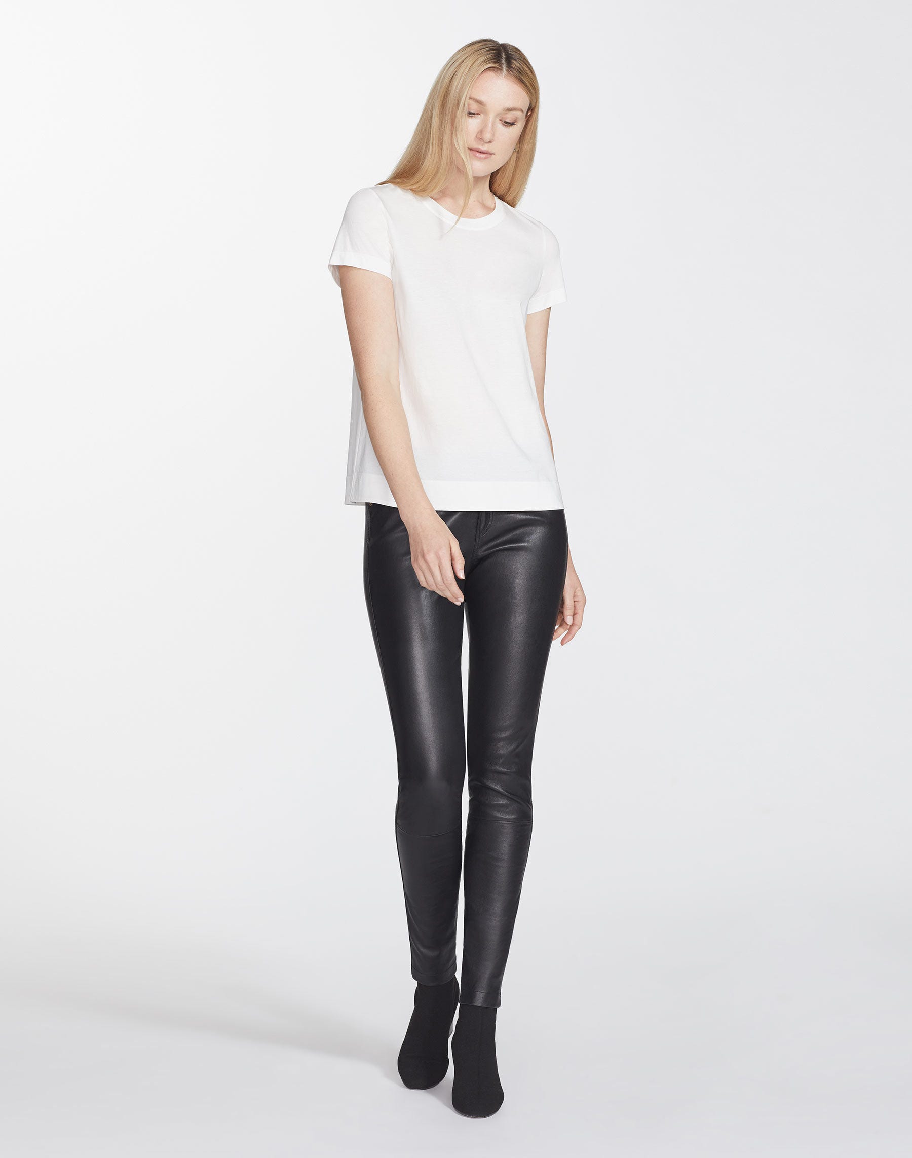 Silky Stretch Nappa Leather Mercer Pant