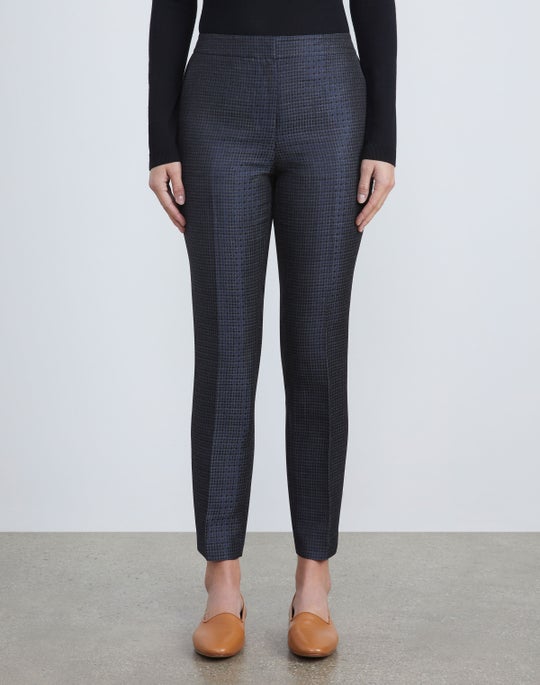 Houndstooth Jacquard Clinton Ankle Pant