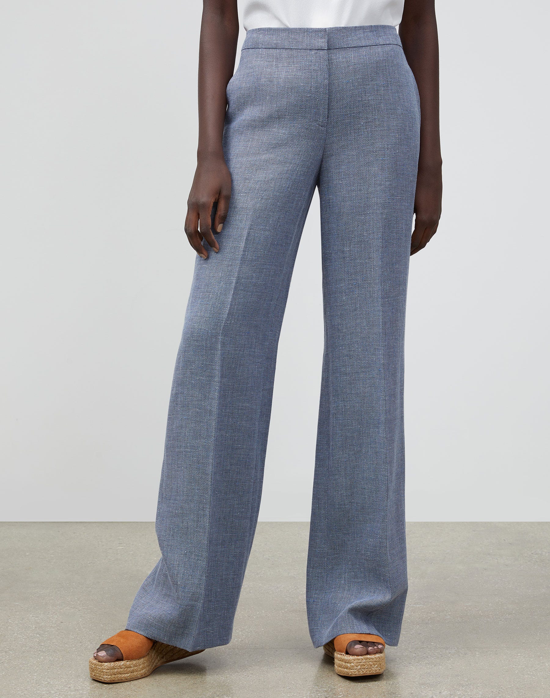Italian Isola Weave Dalton Wide-Leg 