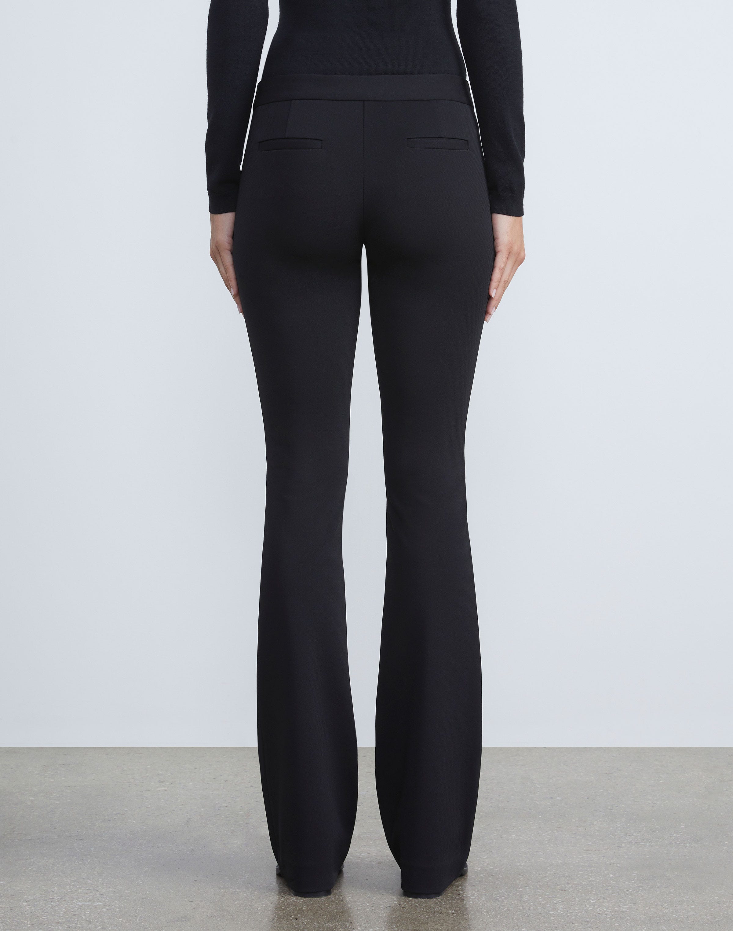 Compact Stretch Viscose Waldorf Flared Pant