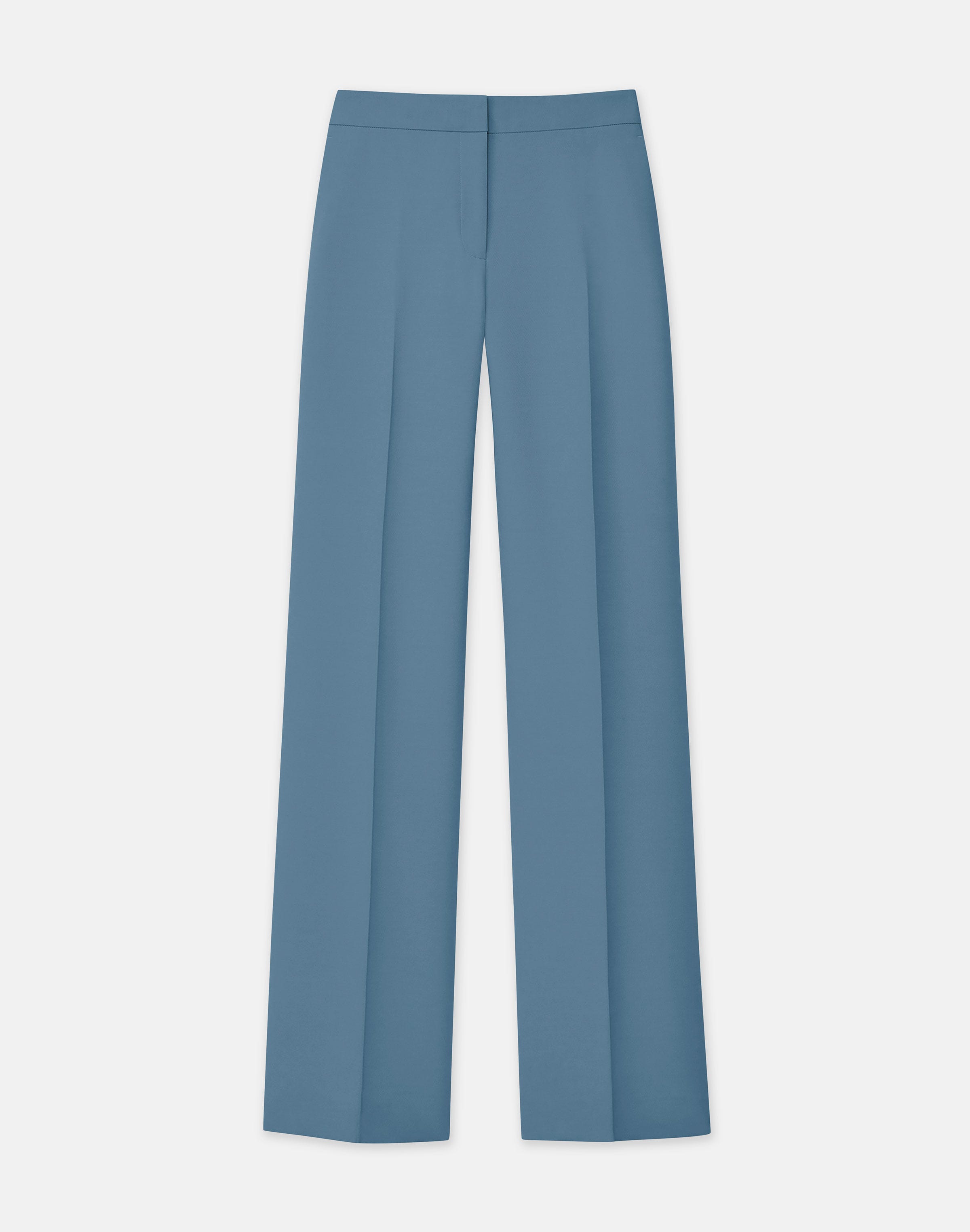 Wool-Silk Crepe Gates Pant