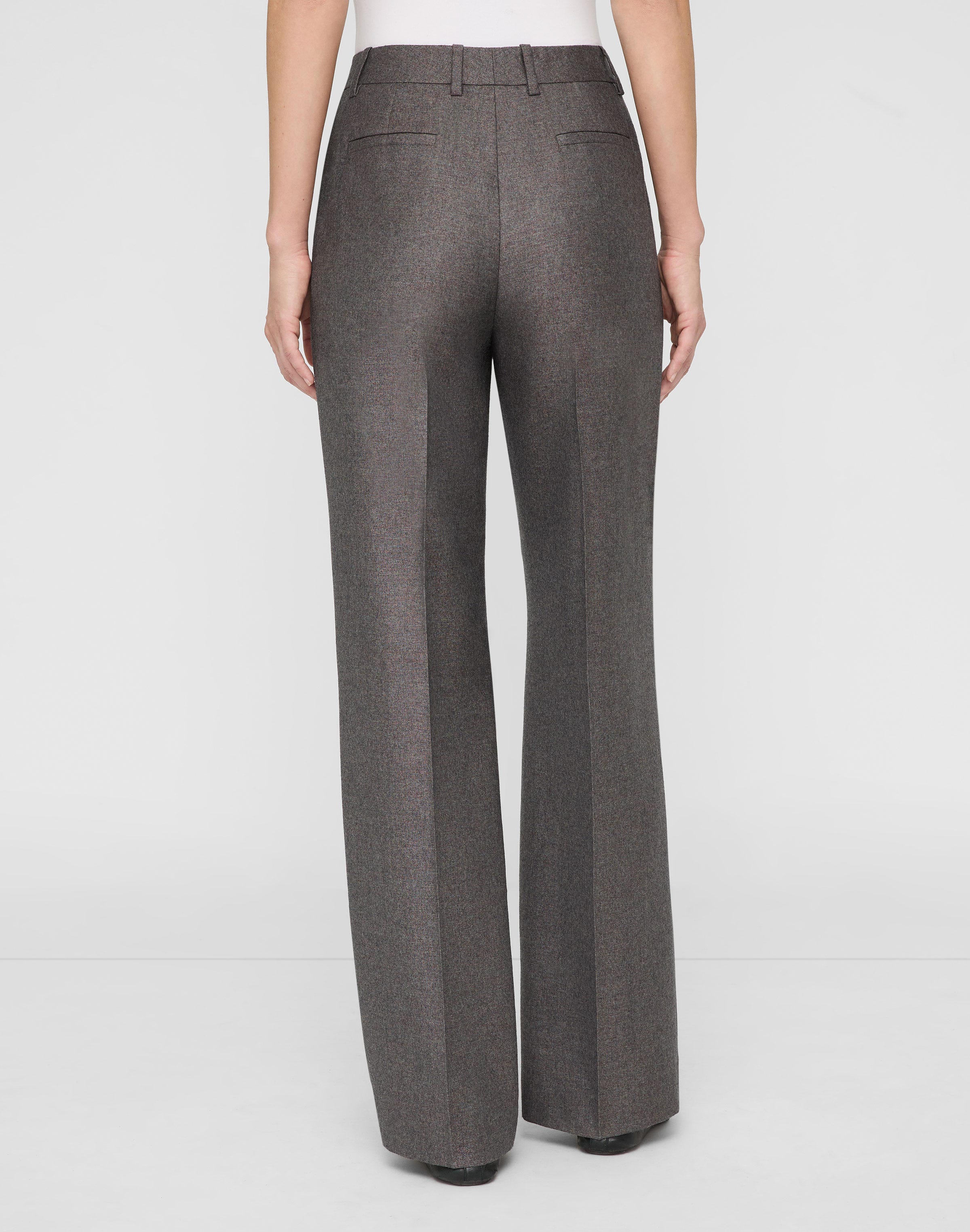 Pixelated Wool Twill Gates Pant