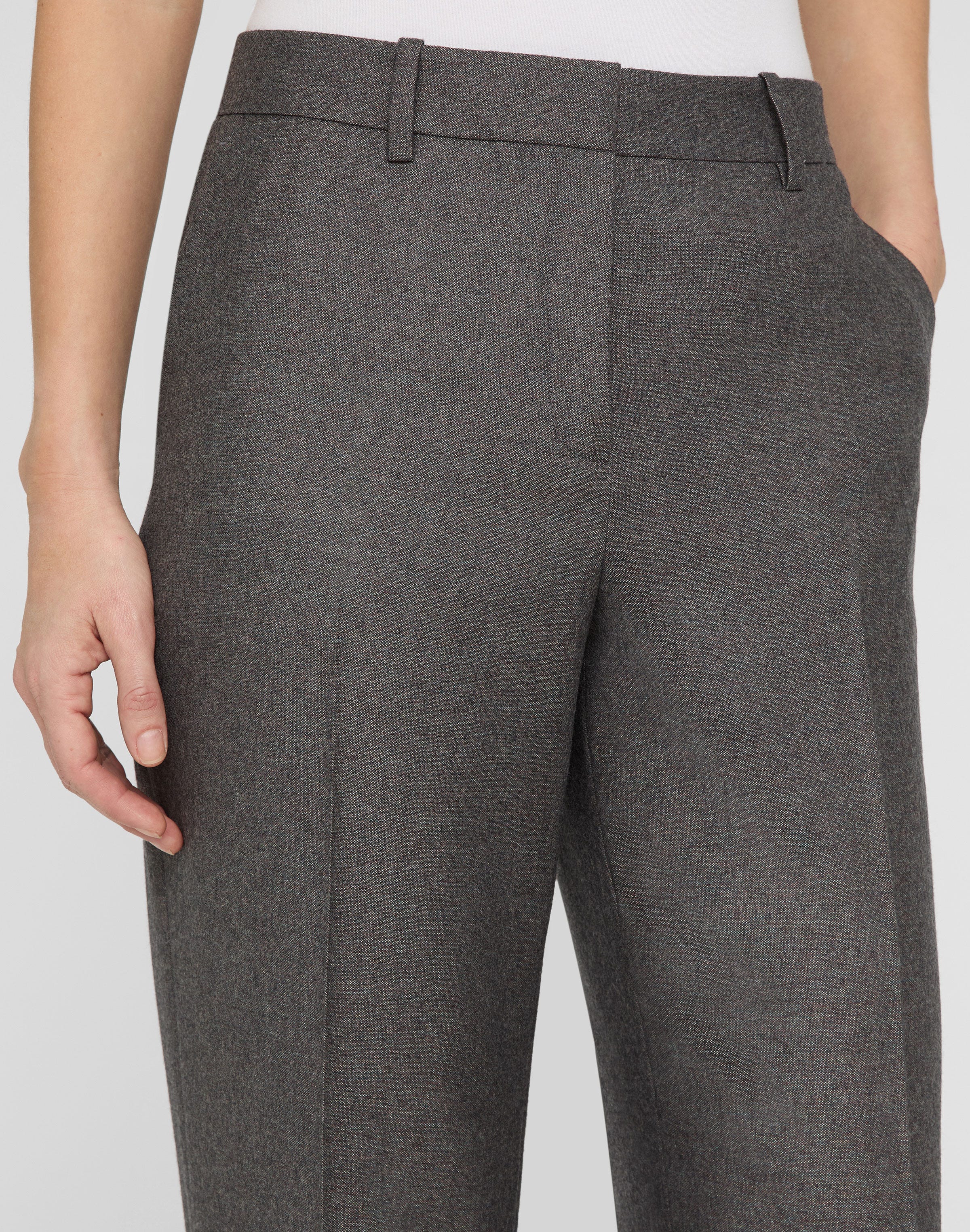 Pixelated Wool Twill Gates Pant