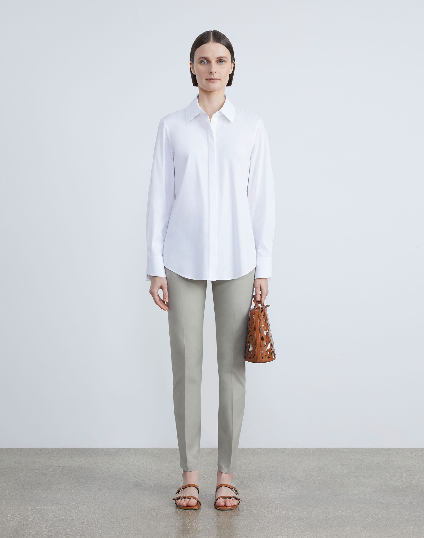 Petite Techno Stretch Twill Manhattan Skinny Ankle Pant