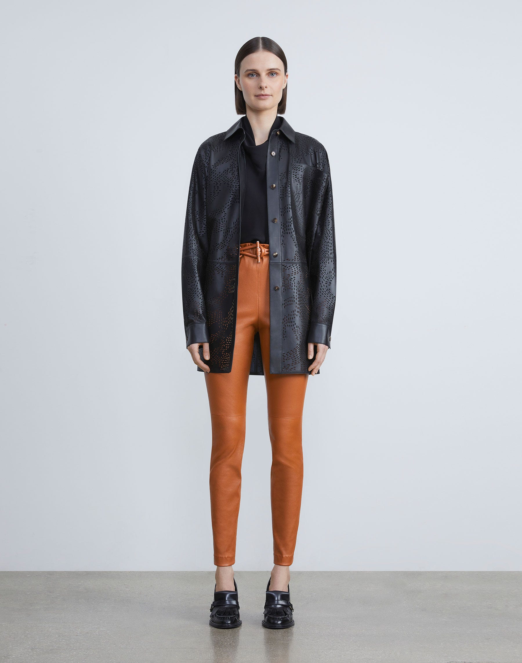 Stretch Nappa Leather Greenwich Legging