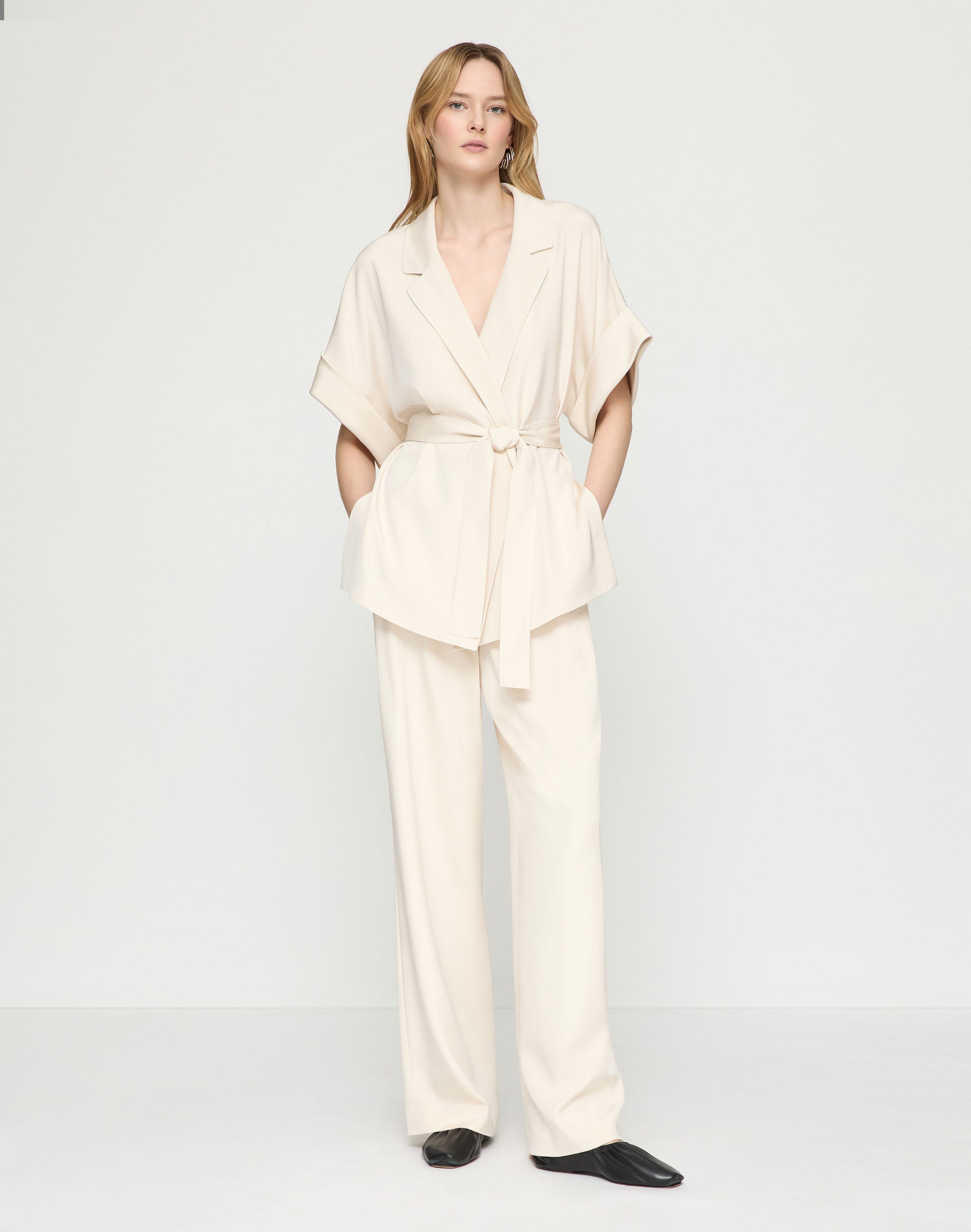Organic Silk Crepe De Chine Perry Pant