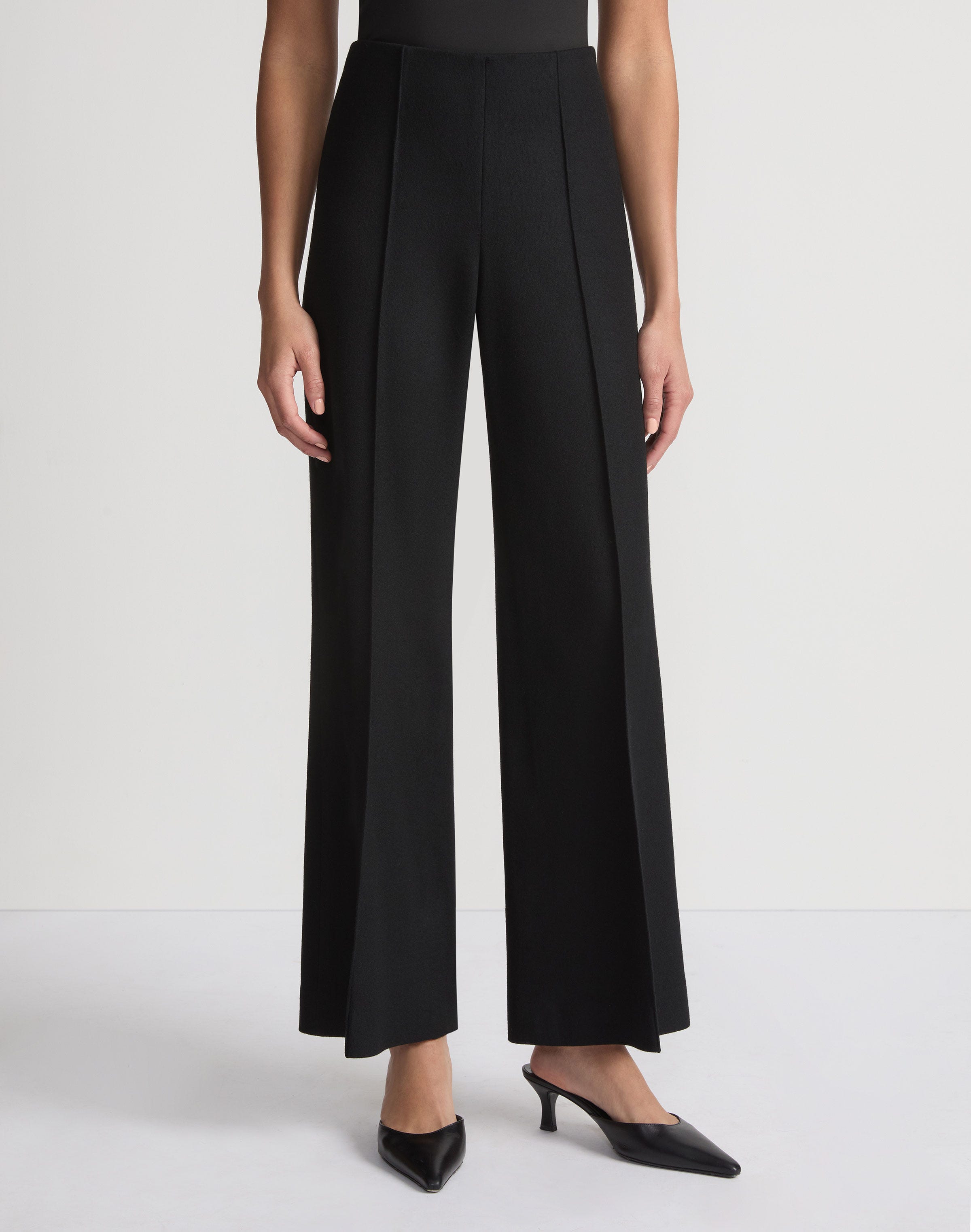 Boiled Wool-Cashmere Jersey Beekman Ankle Pant